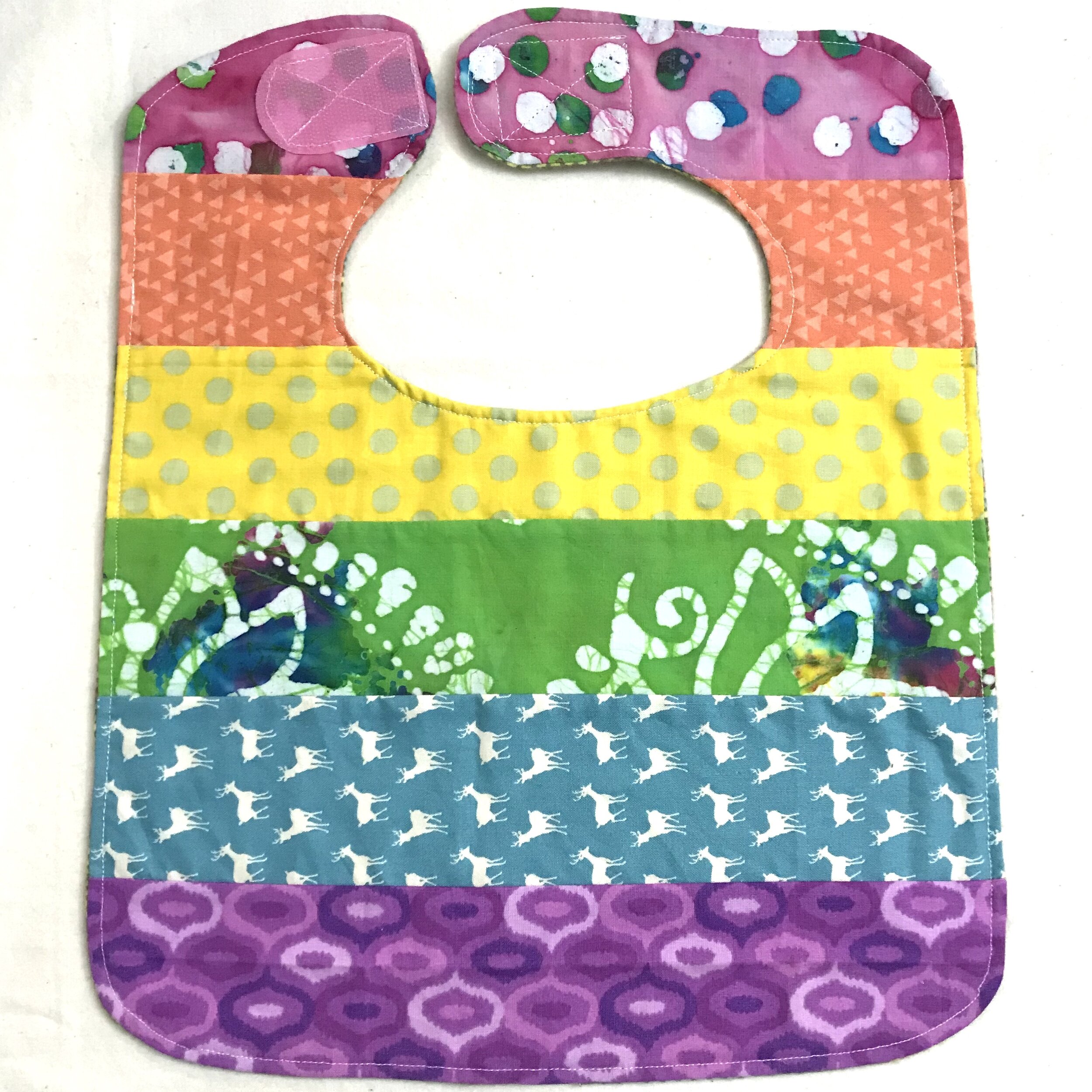 Baby Bib- Rainbow Prints