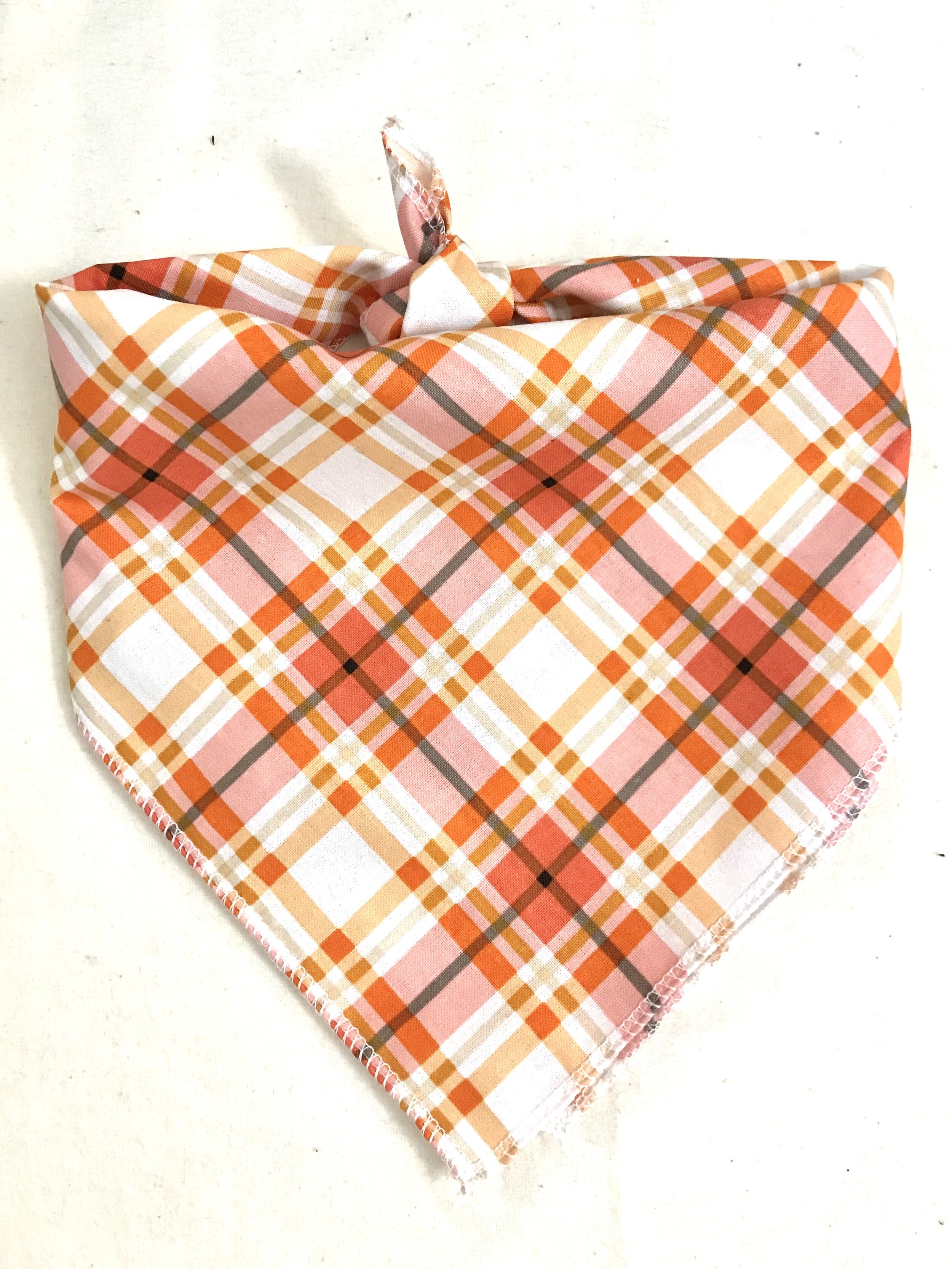 Autumn Plaid-Dog Bandanna 