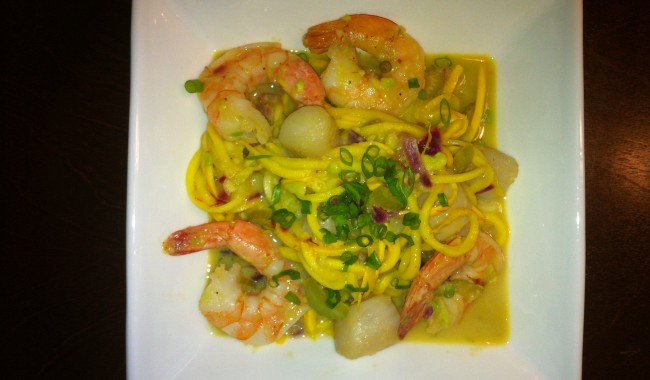 Fausses pâtes aux fruits de mer