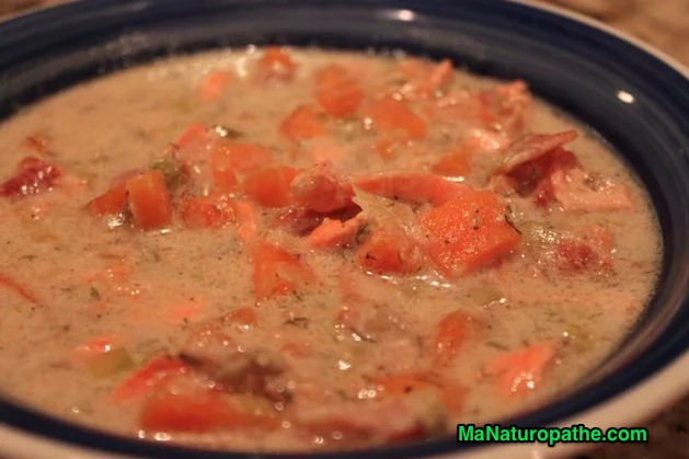 Chaudrée de saumon