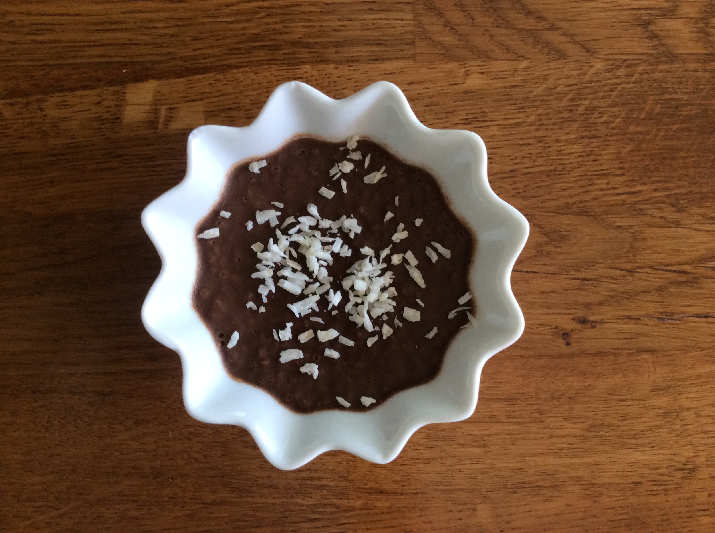 Pudding de chia au chocolat