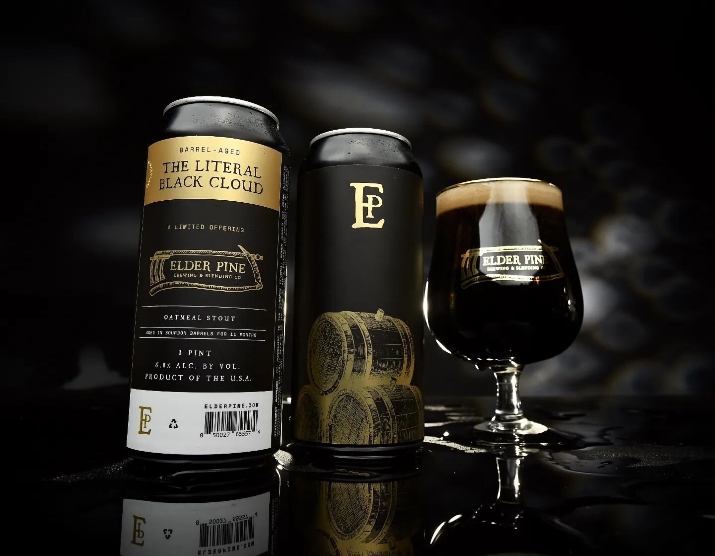 BARREL-AGED THE LITERAL BLACK CLOUD
BBA Oatmeal Stout
6.8% abv

Toward the end of last year, we stashed some of our 'The Literal Black Cloud' Oatmeal Stout in Boone County Bourbon barrels for extensive aging. After over 11 months in barrels, this lus