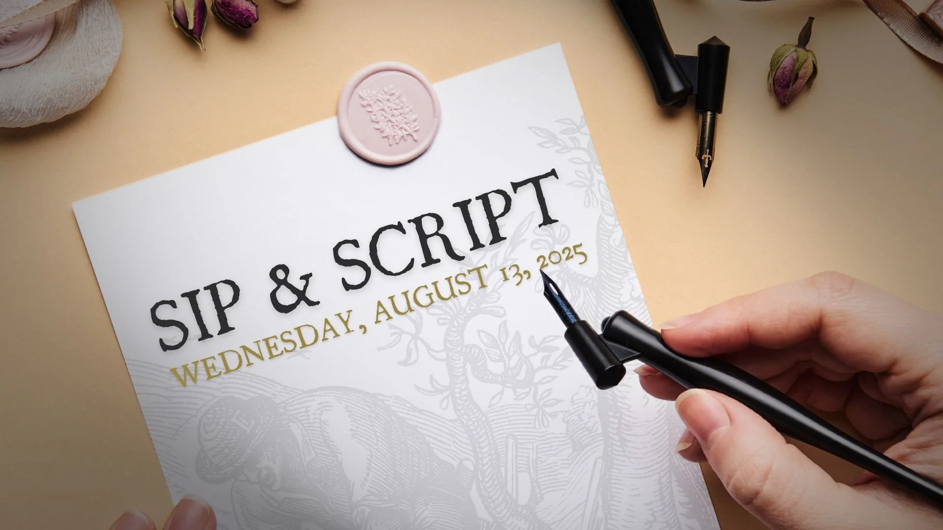 Sip & Script Modern Calligraphy For Beginners