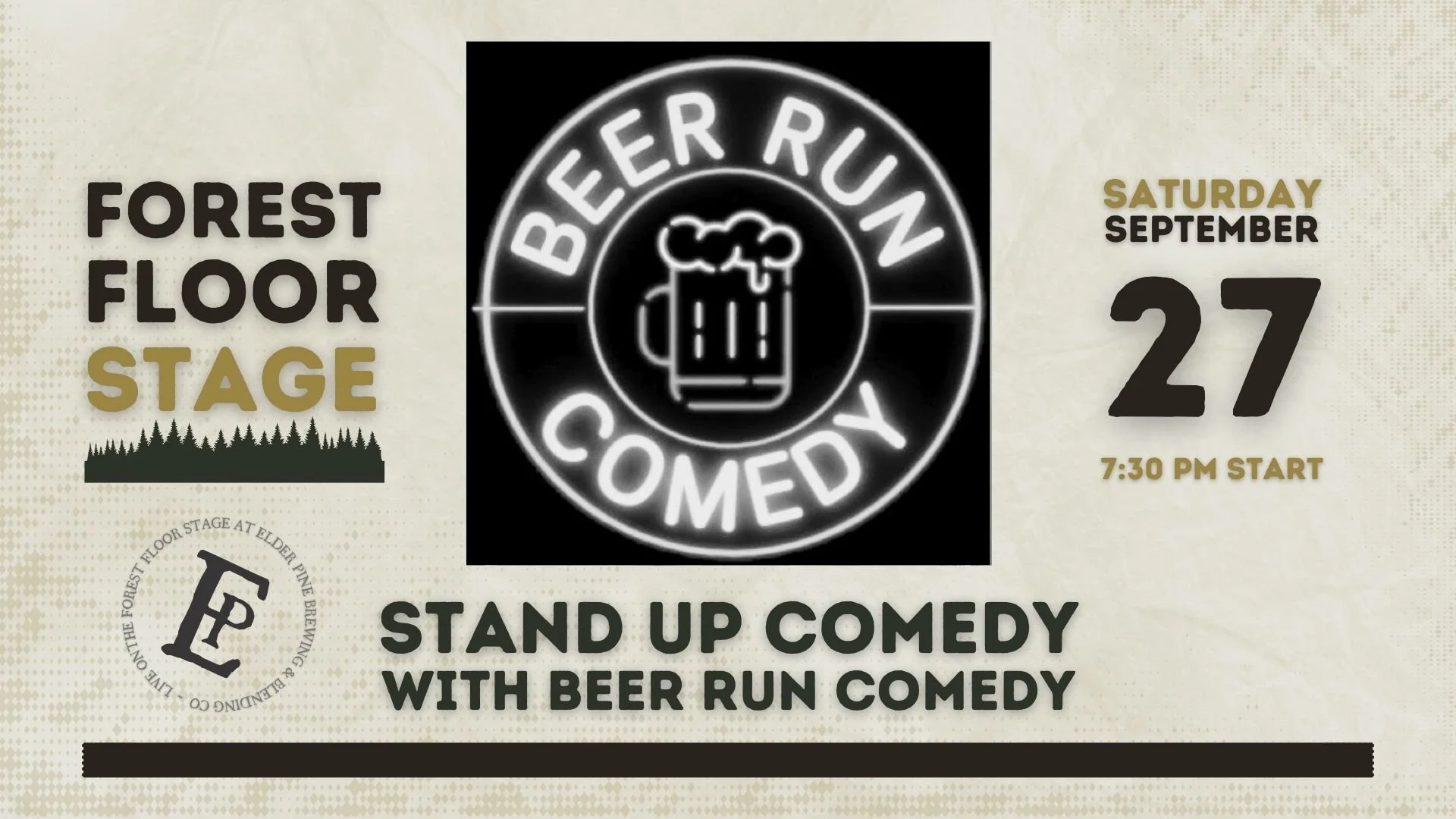 Beer Run Comedy | LIVE on the Forest Floor Stage