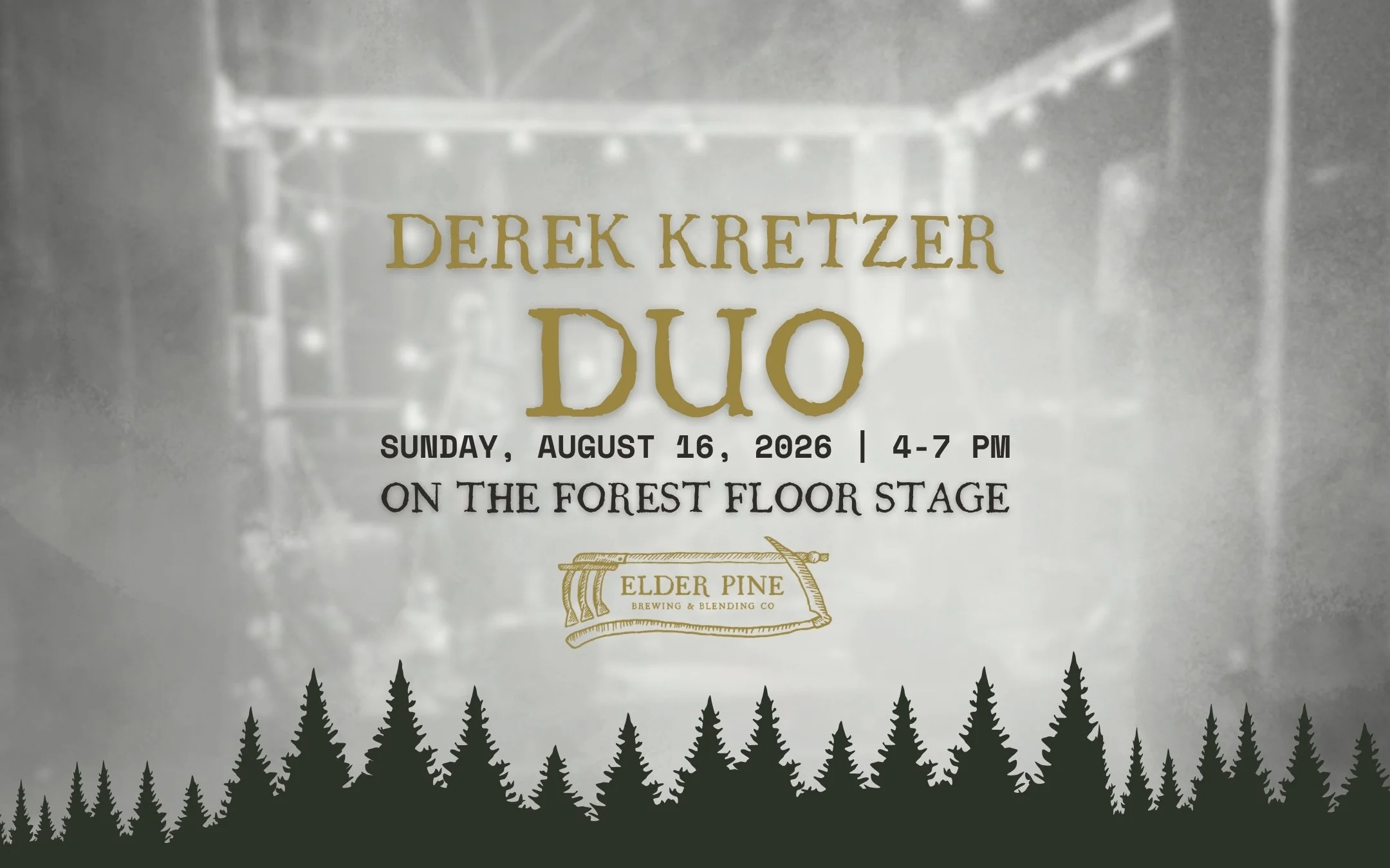 * SUNDAY * LIVE ON THE FOREST FLOOR STAGE | DEREK KRETZER DUO