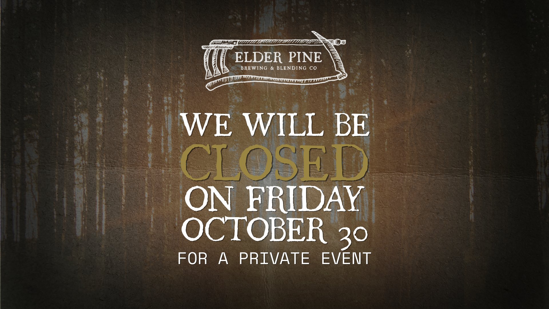 BREWERY CLOSED FOR PRIVATE EVENT (Copy)