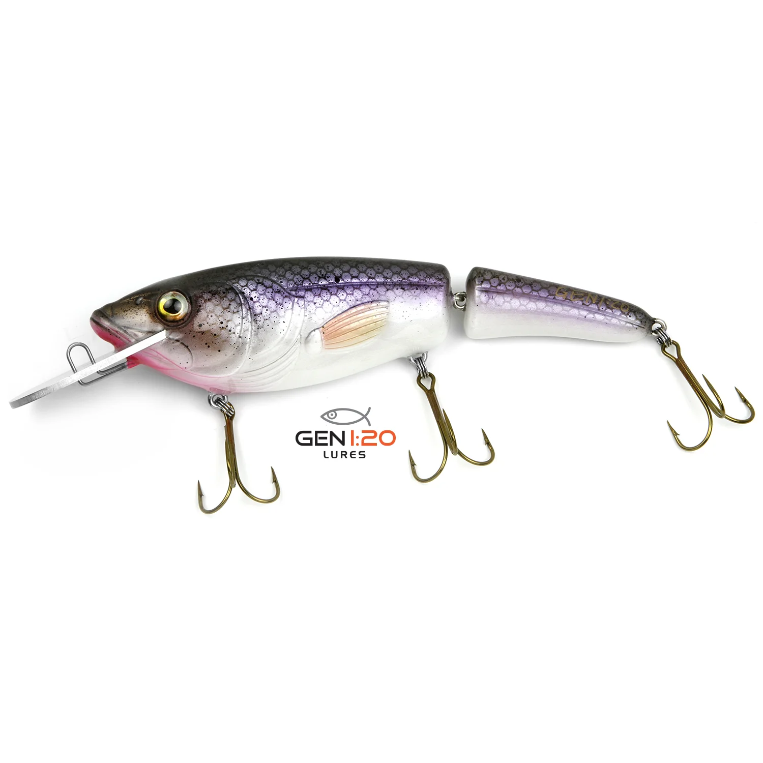 9 Inch Purple Shad Jointed