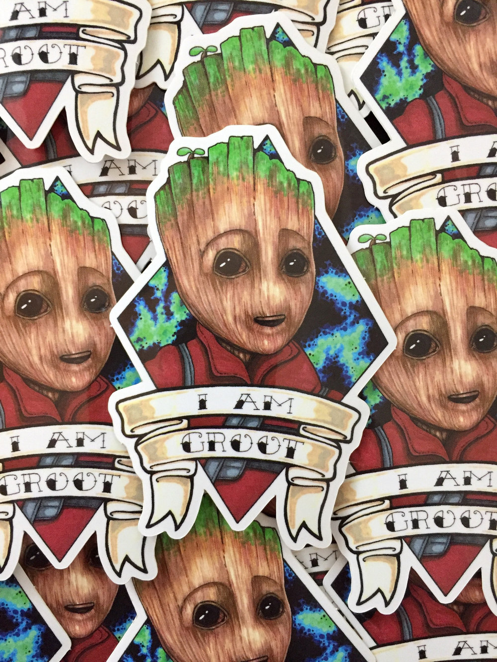 I Am Baby Groot Guardians of the Galaxy Vinyl Sticker Decal 