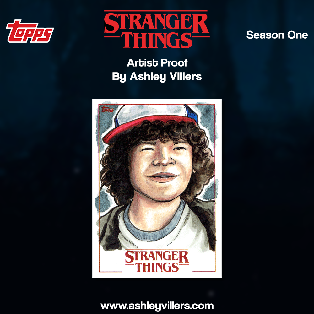 Dustin from Stranger Things Sketch Card | Artist Proof by Ashley
