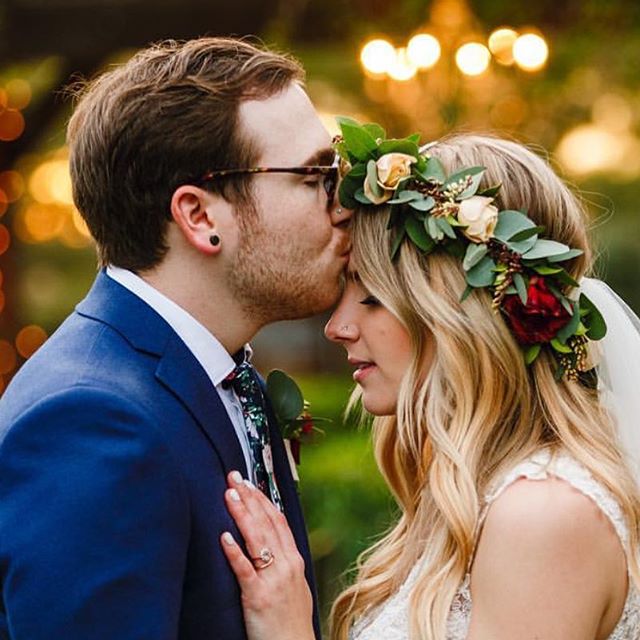 Still swooning over @athenakatlin in her crown on her dreamy dreamy wedding day 😍