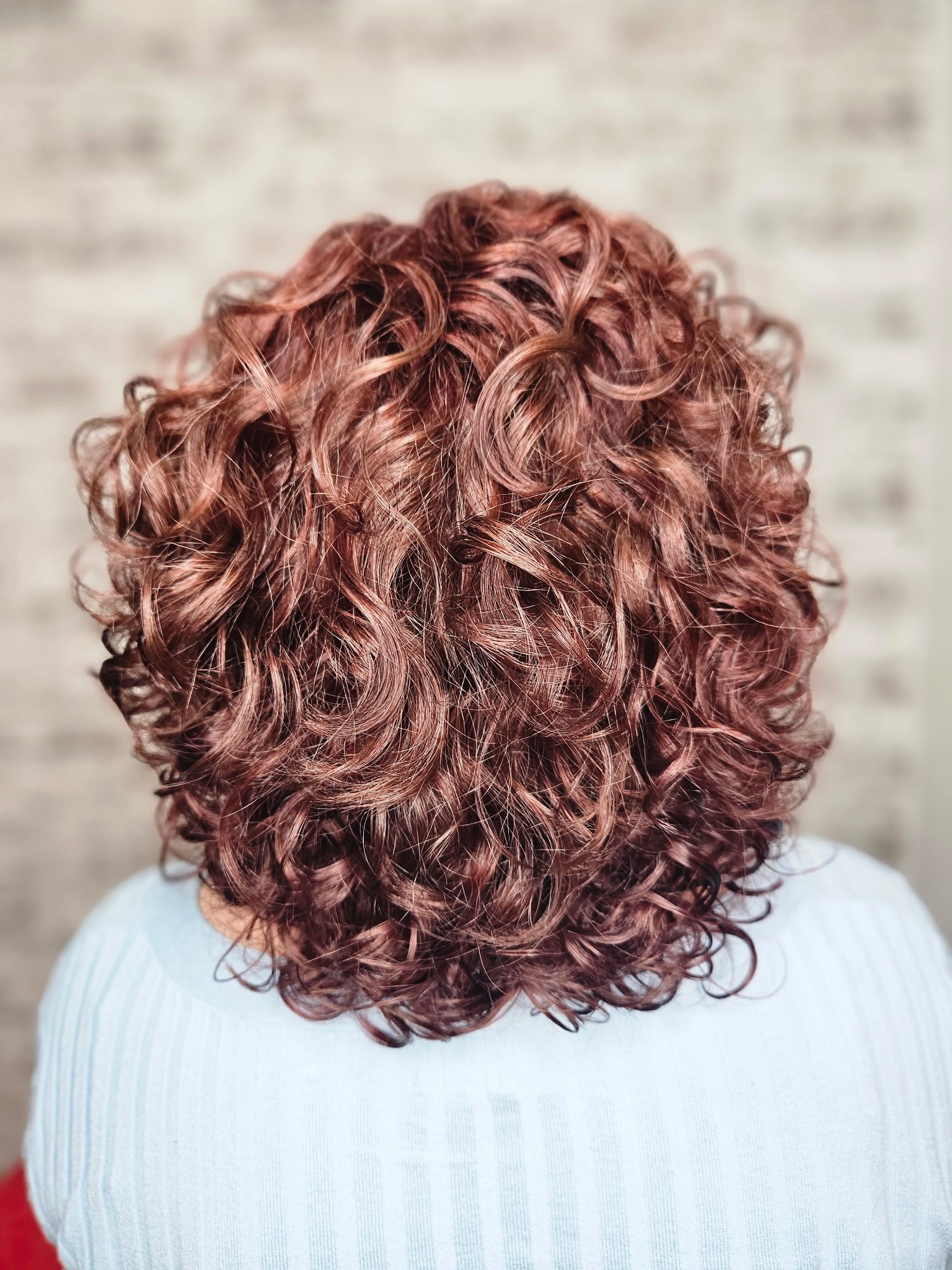 Curly cut and color 