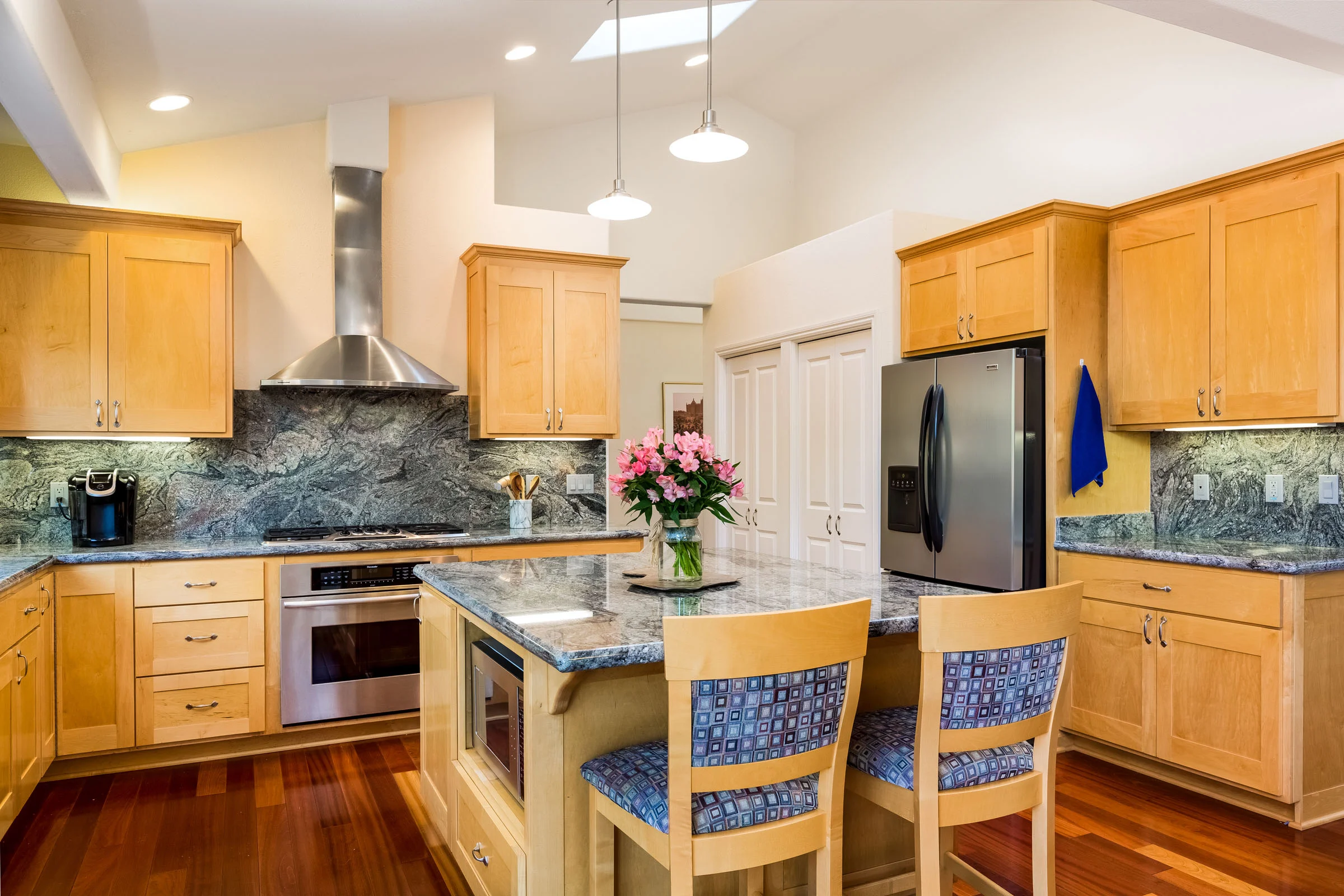Stainless Steel Appliances in Kitchen