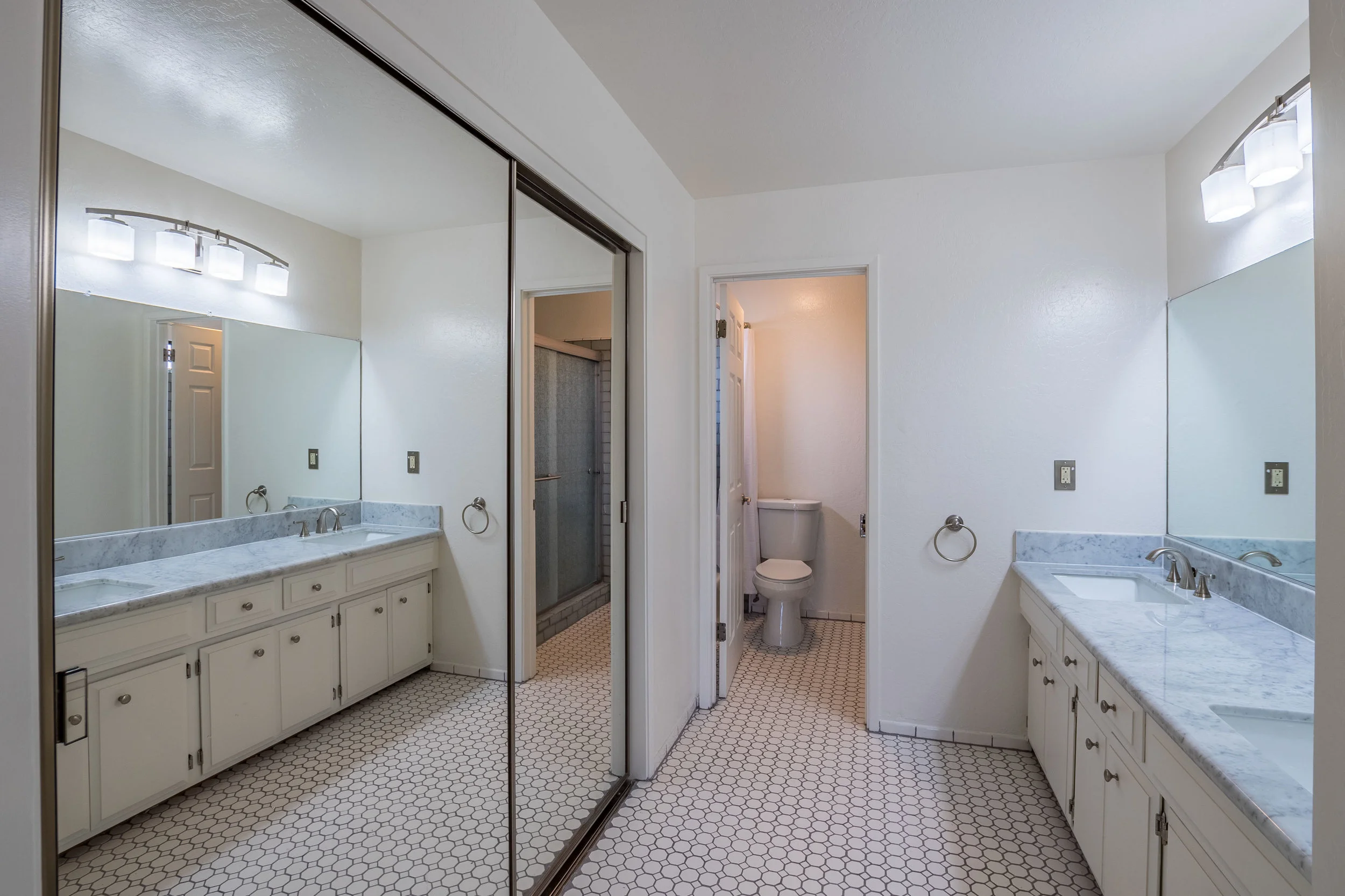Master Bathroom with Large Closet