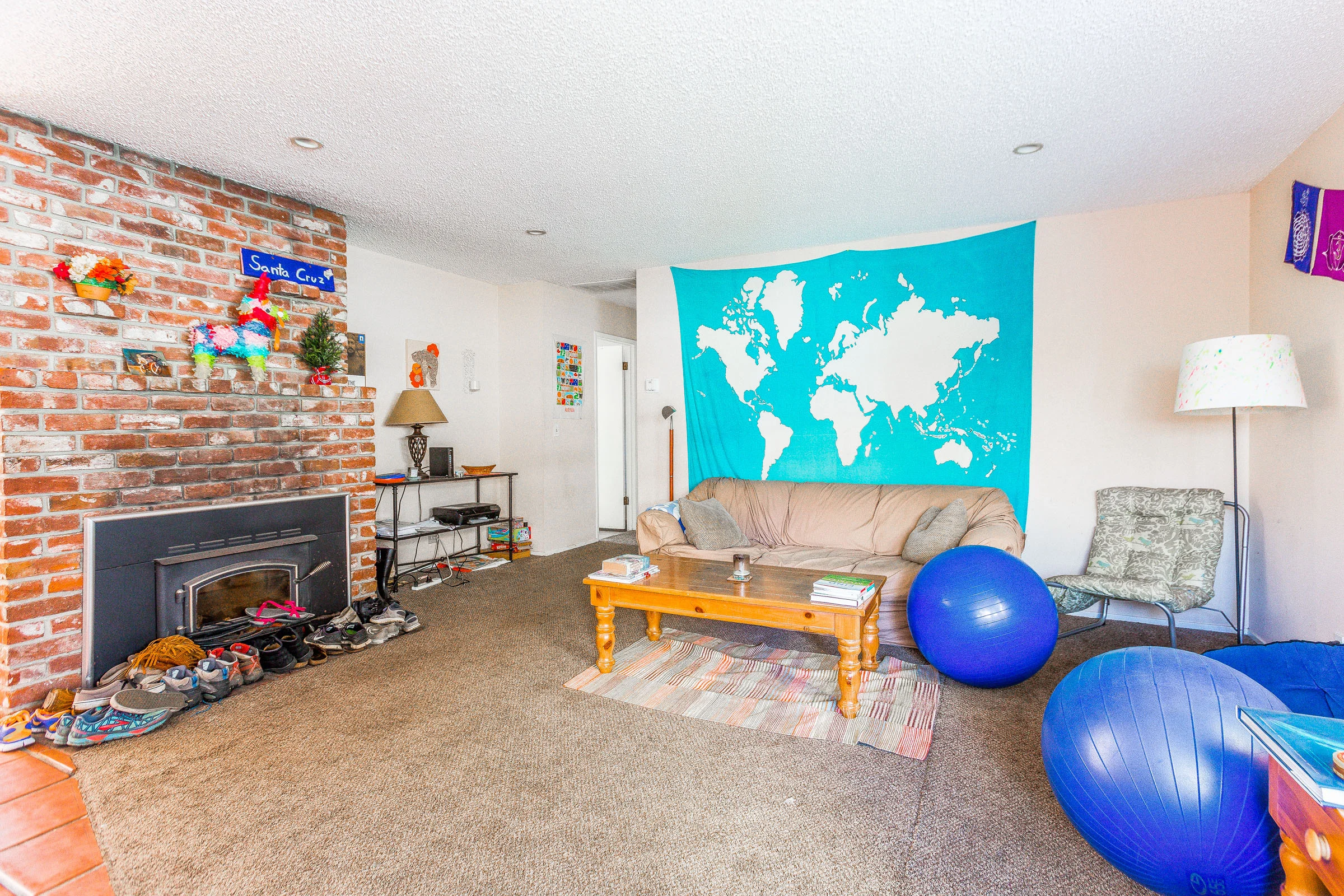 Living Room with Fireplace