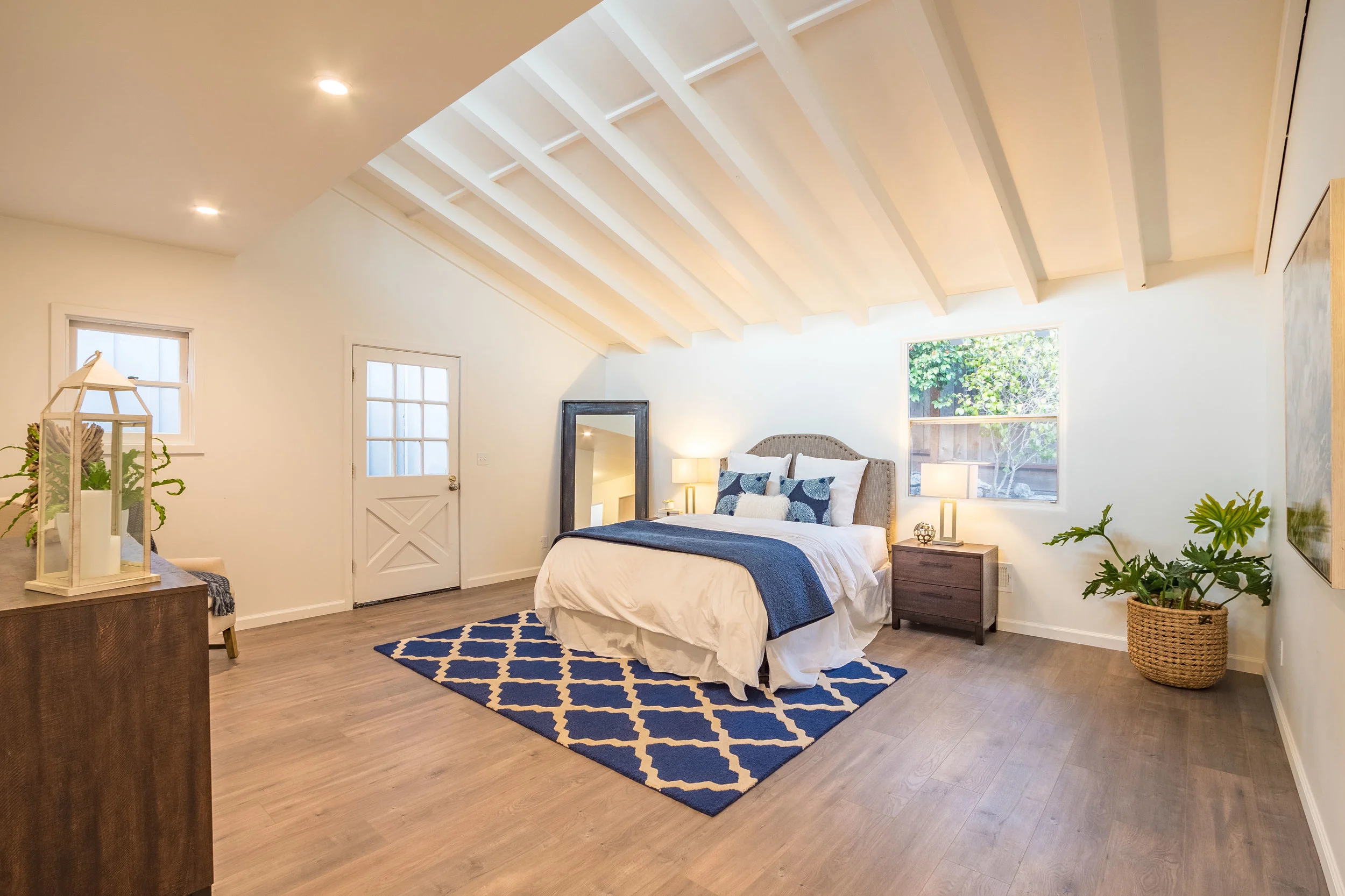 Master Bedroom with Vaulted Ceilings
