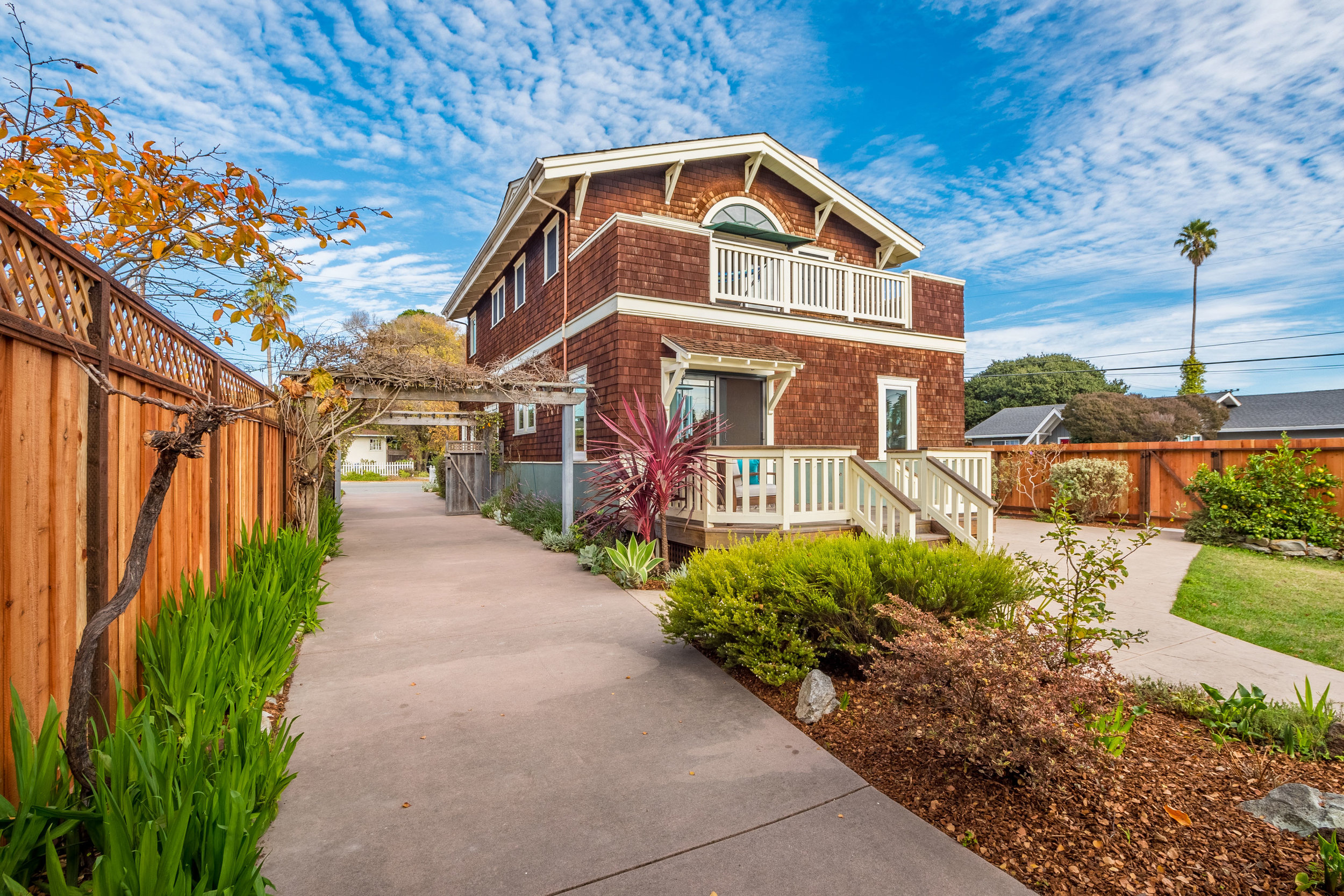 Large Driveway and Detached Garage