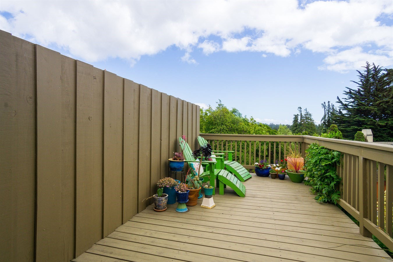 Sunny Deck in Aptos, California