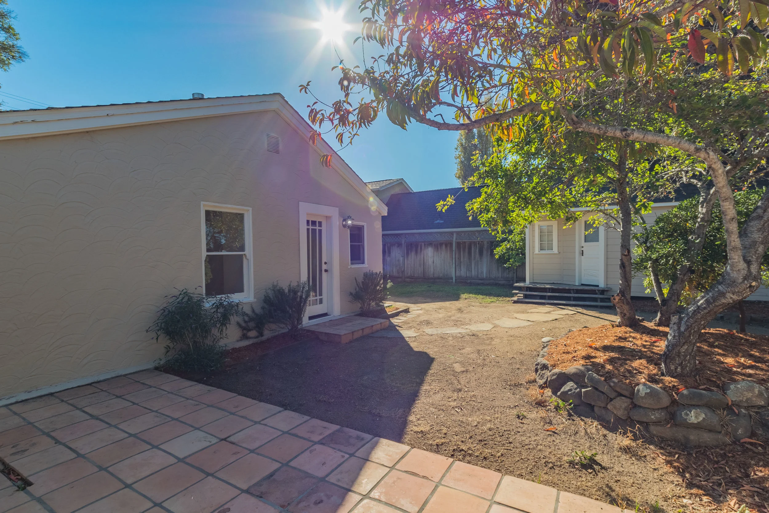 Sunny Backyard Santa Cruz Realtor