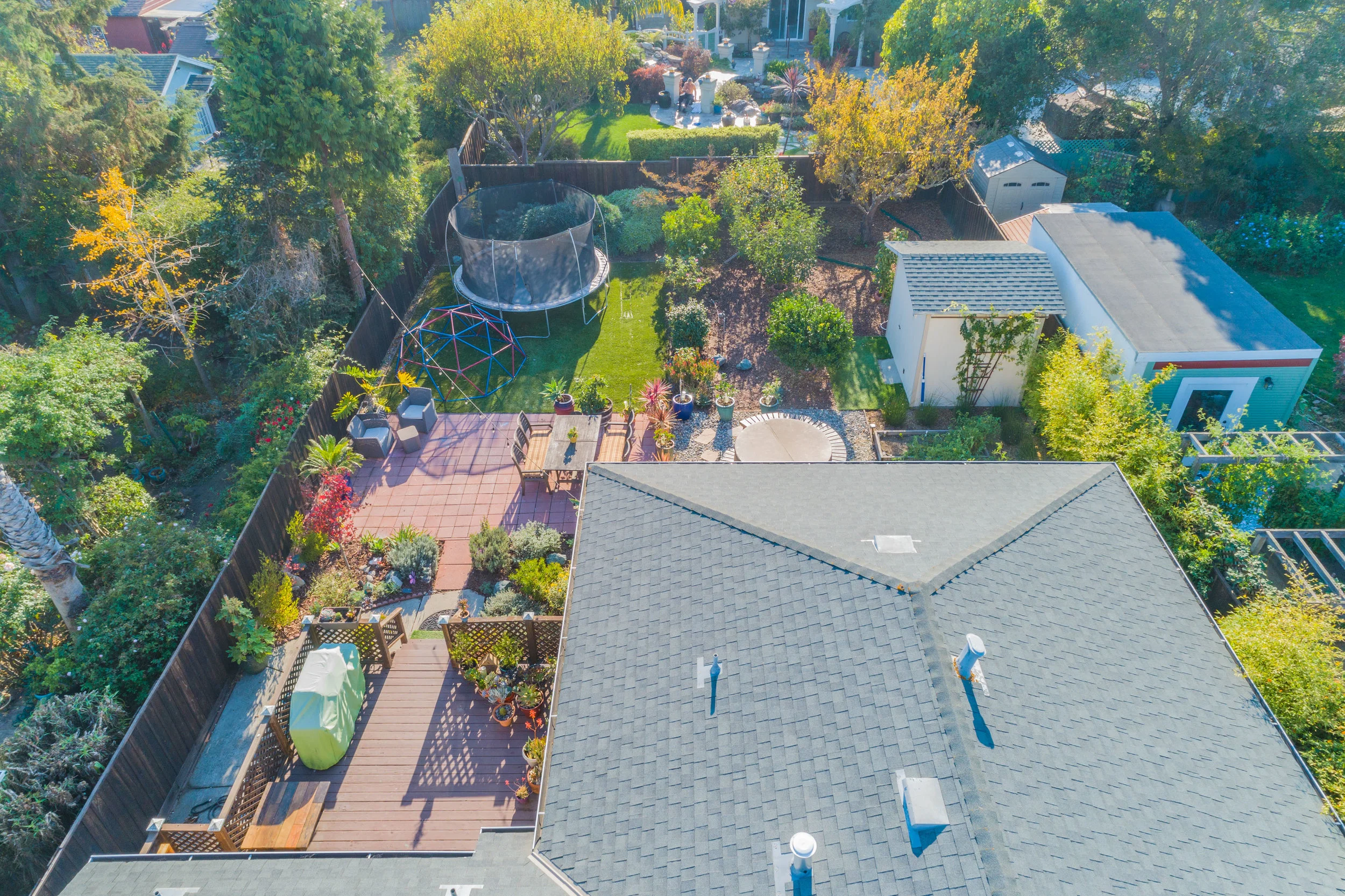 Landscaped Backyard