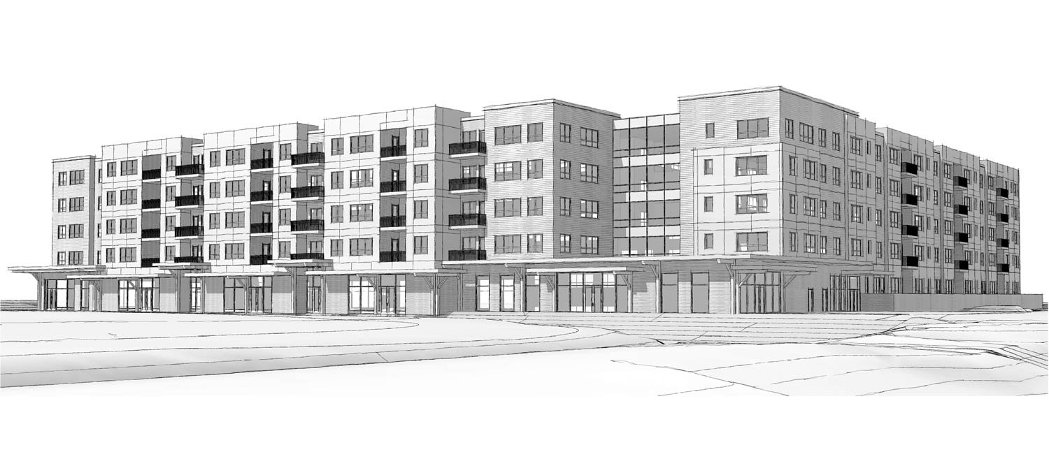 Batey Square | Artist's Conception of Hodgin Street Frontage