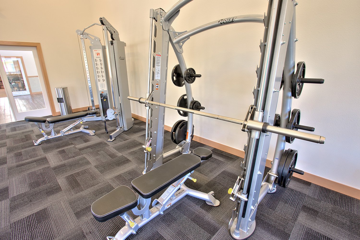 Weight Lifting Equipment in Fitness Center