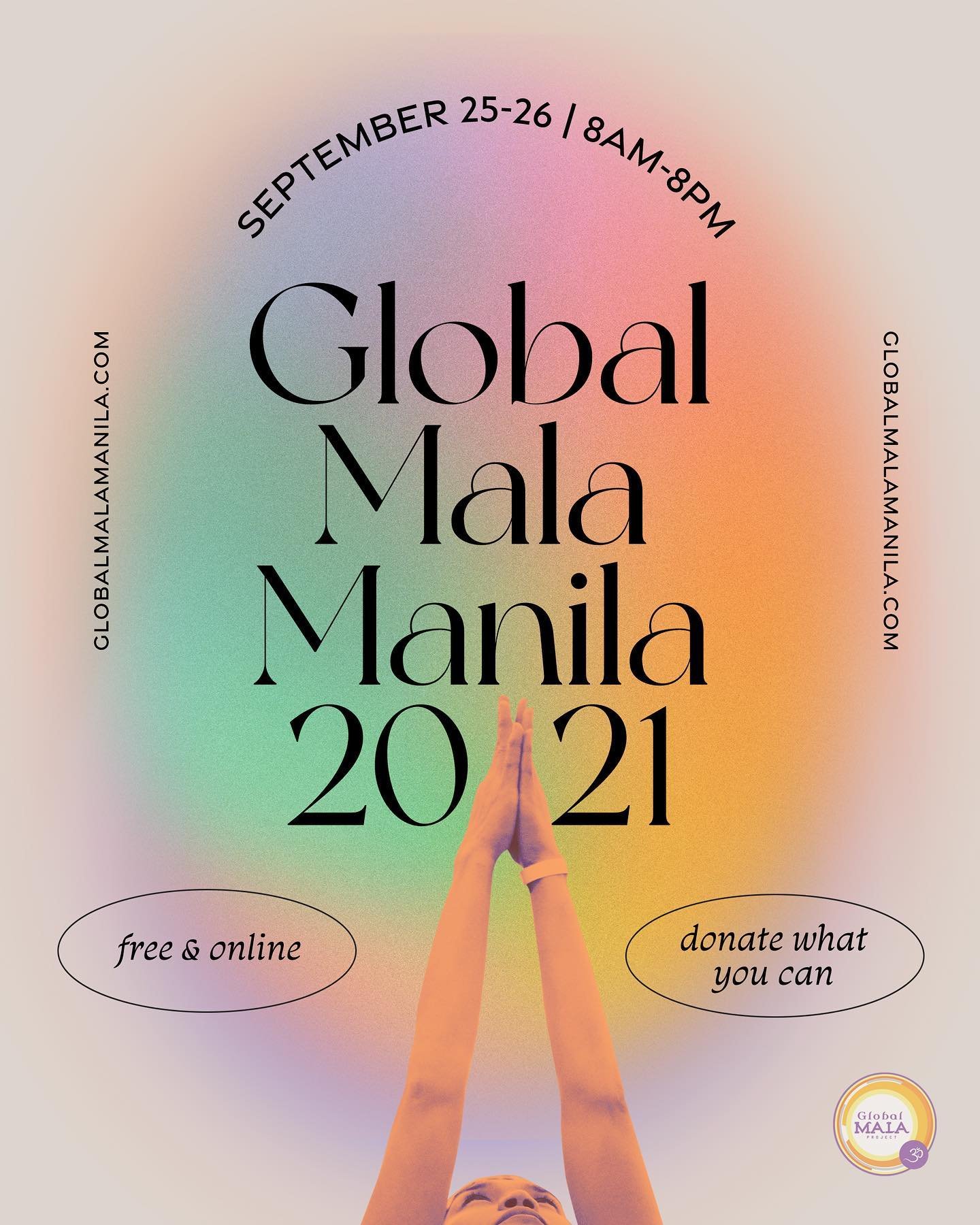 All is welcome 🌈 Come as you are 💫🙏🏼 

In the spirit of celebration &amp; community , we are coming together (virtually) once again for @globalmalamanila !!!

Sept 25-26, 2021 
8am-8pm
ONLINE
Open to ALL 🌈
FREE registration (link in bio)💫
Donat
