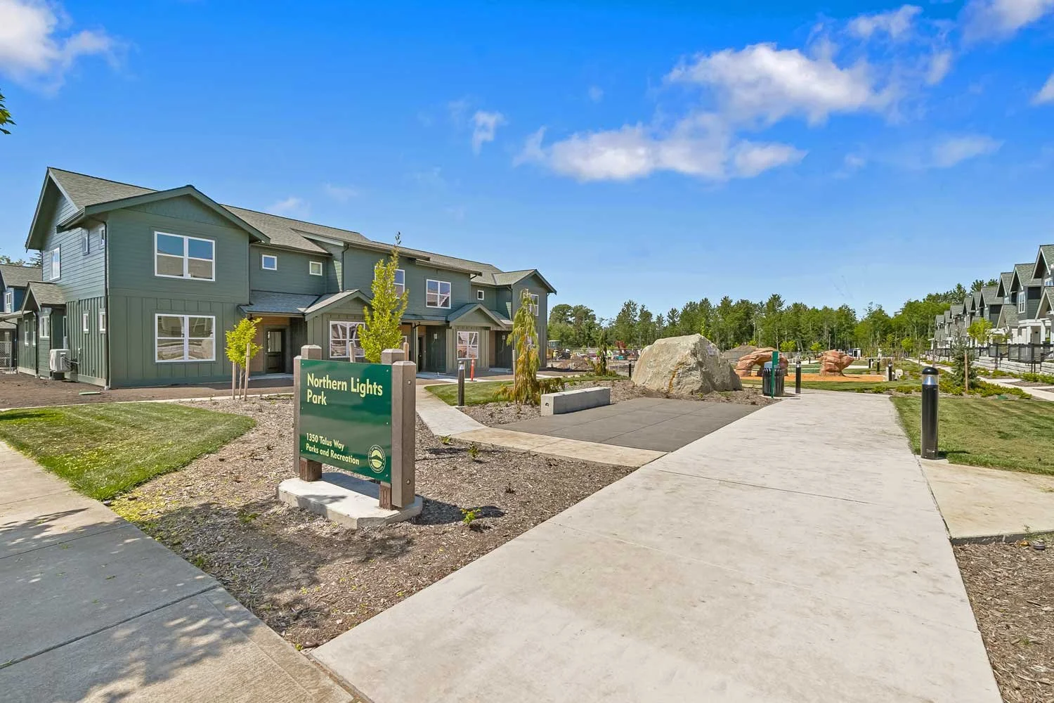 Northern Light Park Along Trailside