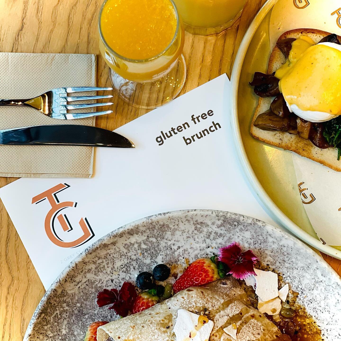 Indulge for #coeliacawarenessweek with our gluten free menu options, available all day, every day. ⁣
⁣
#twogrey #wellingtonglutenfree