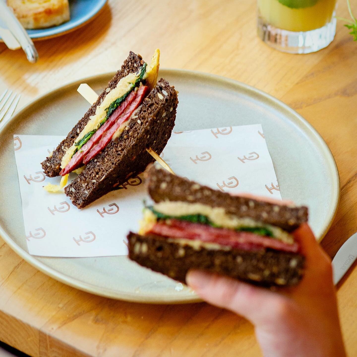 The Two Grey Reuben: House cooked corned beef, mustard sauce, spinach, Swiss cheese &amp; house kimchi, served on toasted rye.⁣
⁣
That's Wednesday lunch covered!🍴Book via the link in our bio 👀 ⁣
⁣
#twogrey &bull;  04 495 7867 &bull; twogrey@ihg.com