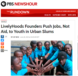 LivelyHoods Founders Push Jobs, Not Aid, to Youth in Urban Slums