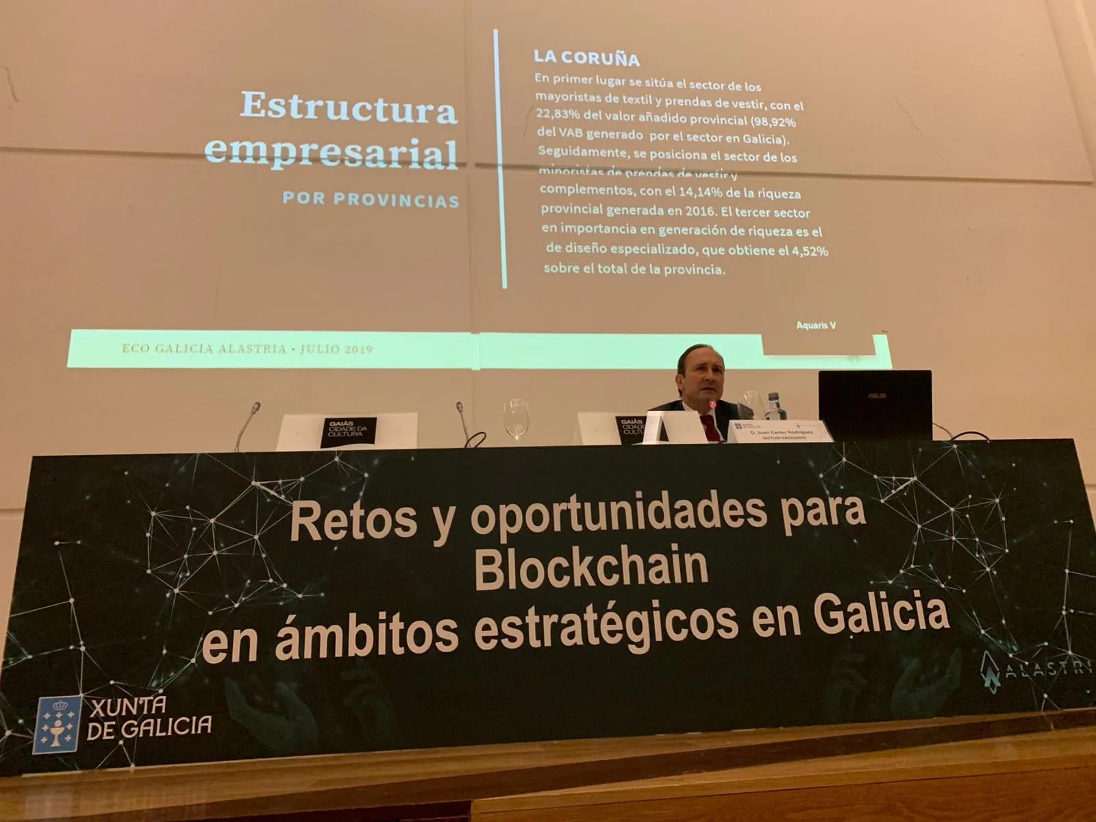 Juan Carlos Rodríguez Maseda, durante su presentación.