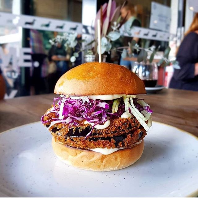 Sometimes it&rsquo;s the small things in life that have the biggest impact. Our little eggplant Katsu burger is no different. Small in stature but big in deliciousness. Just another reason why COME. SIT. STAY. is a Sydney must. 
#food #foodie #foodpo