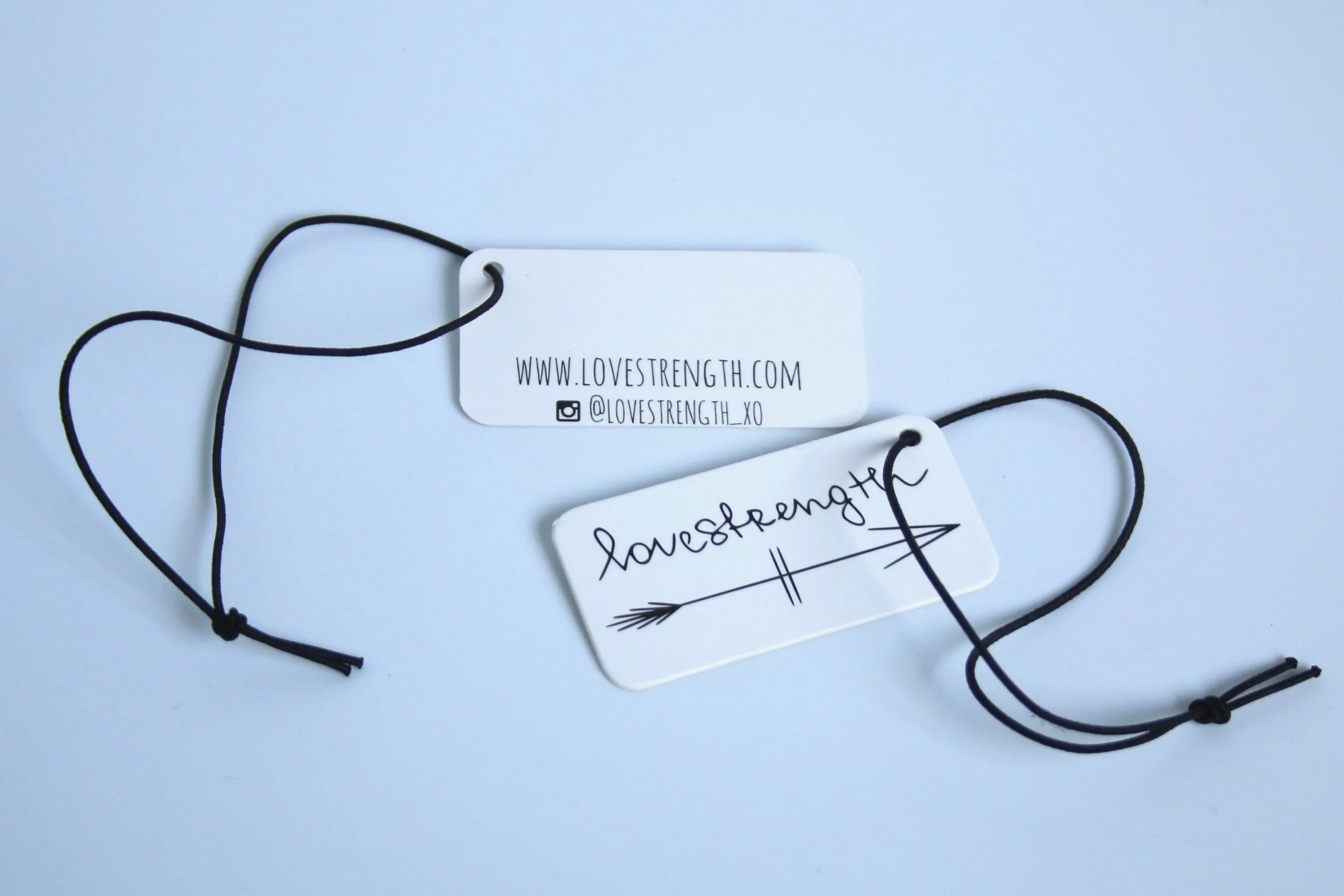 Hangtag with elastic loop