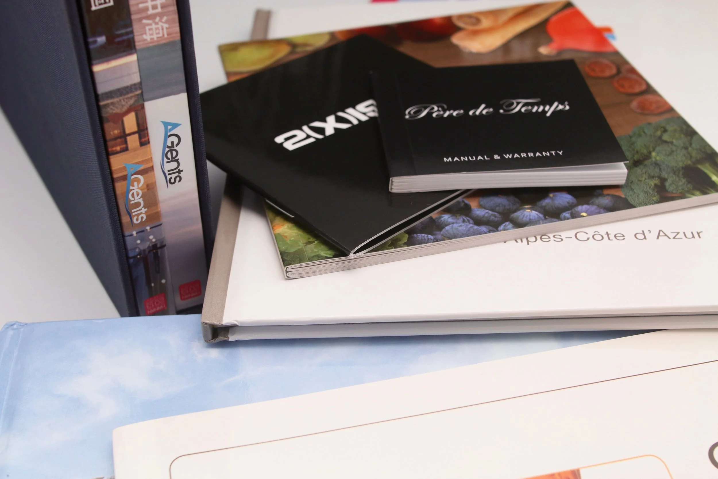 Mix of books and catalogues