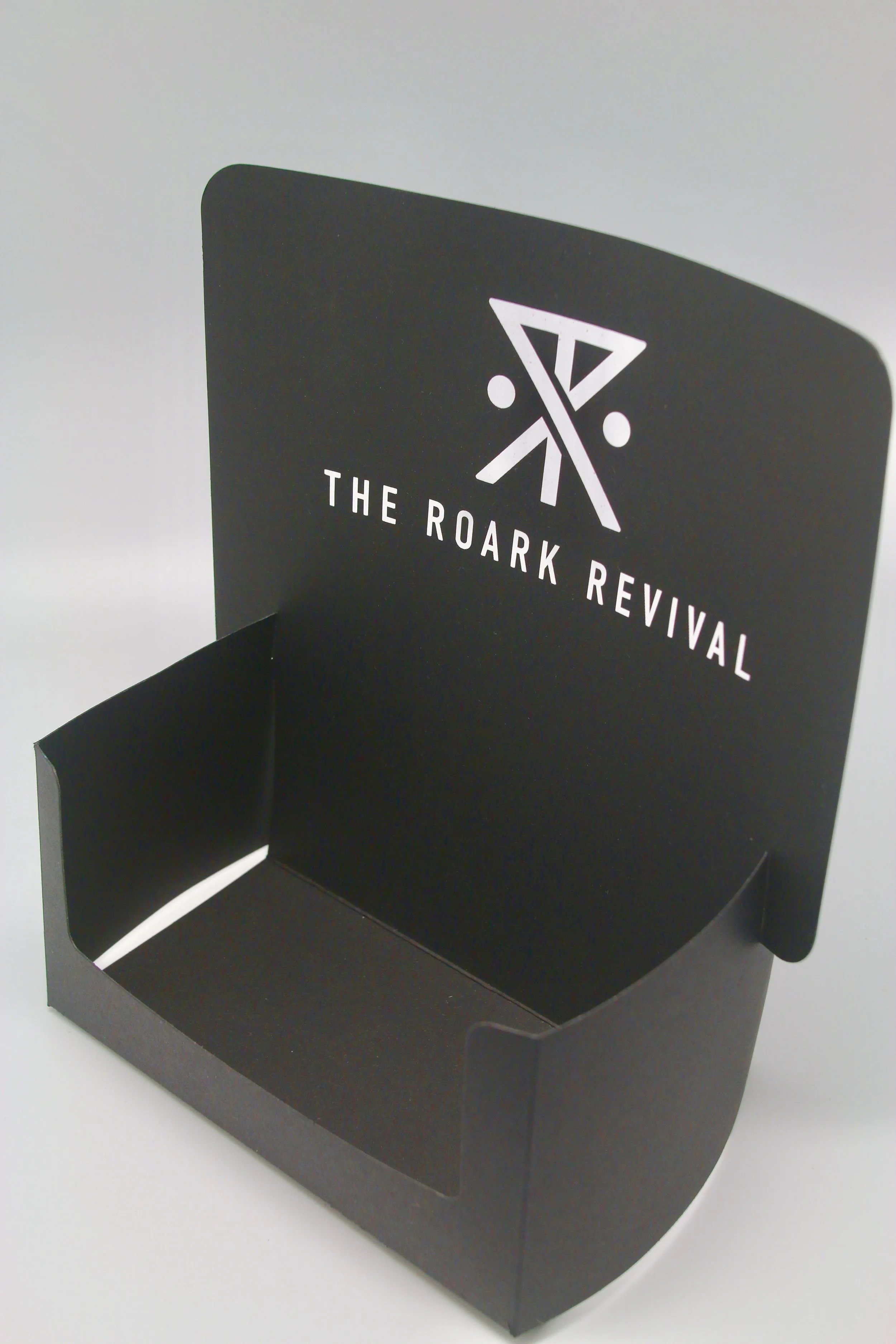 Folded heavy stock paper display