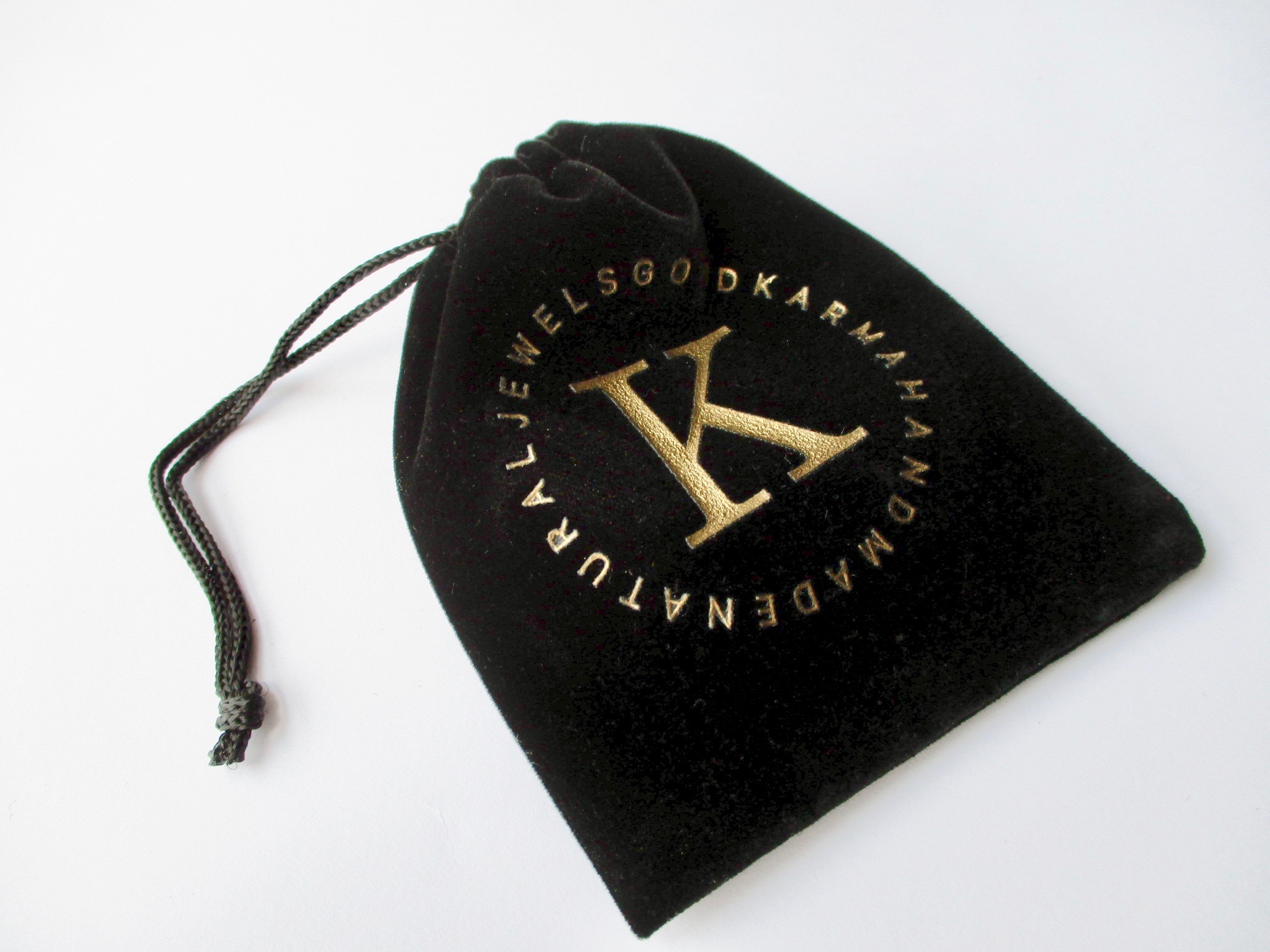 Suede drawstring pouch