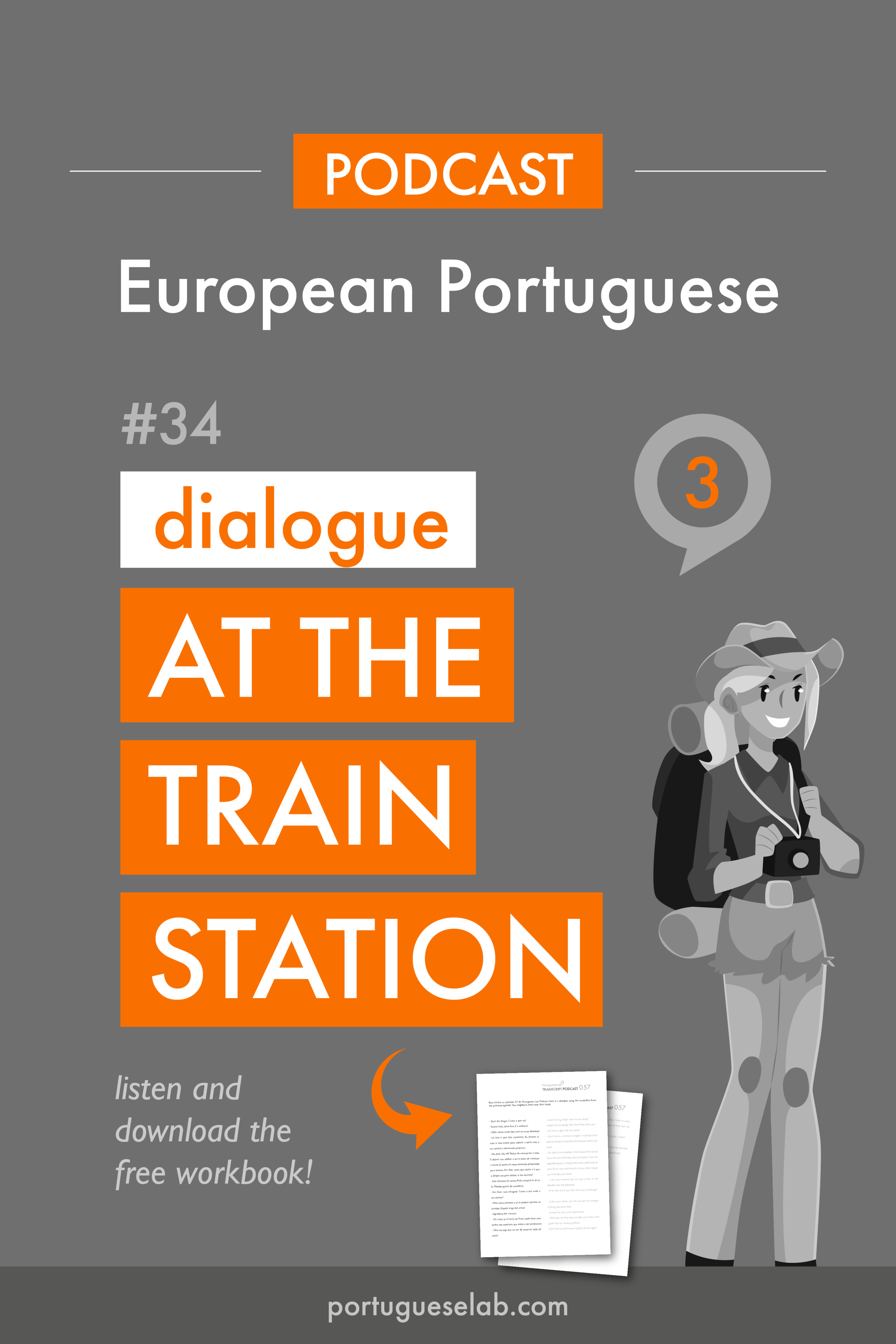 Portuguese Lab Podcast - European Portuguese - 34 - At the train station - dialogue.png