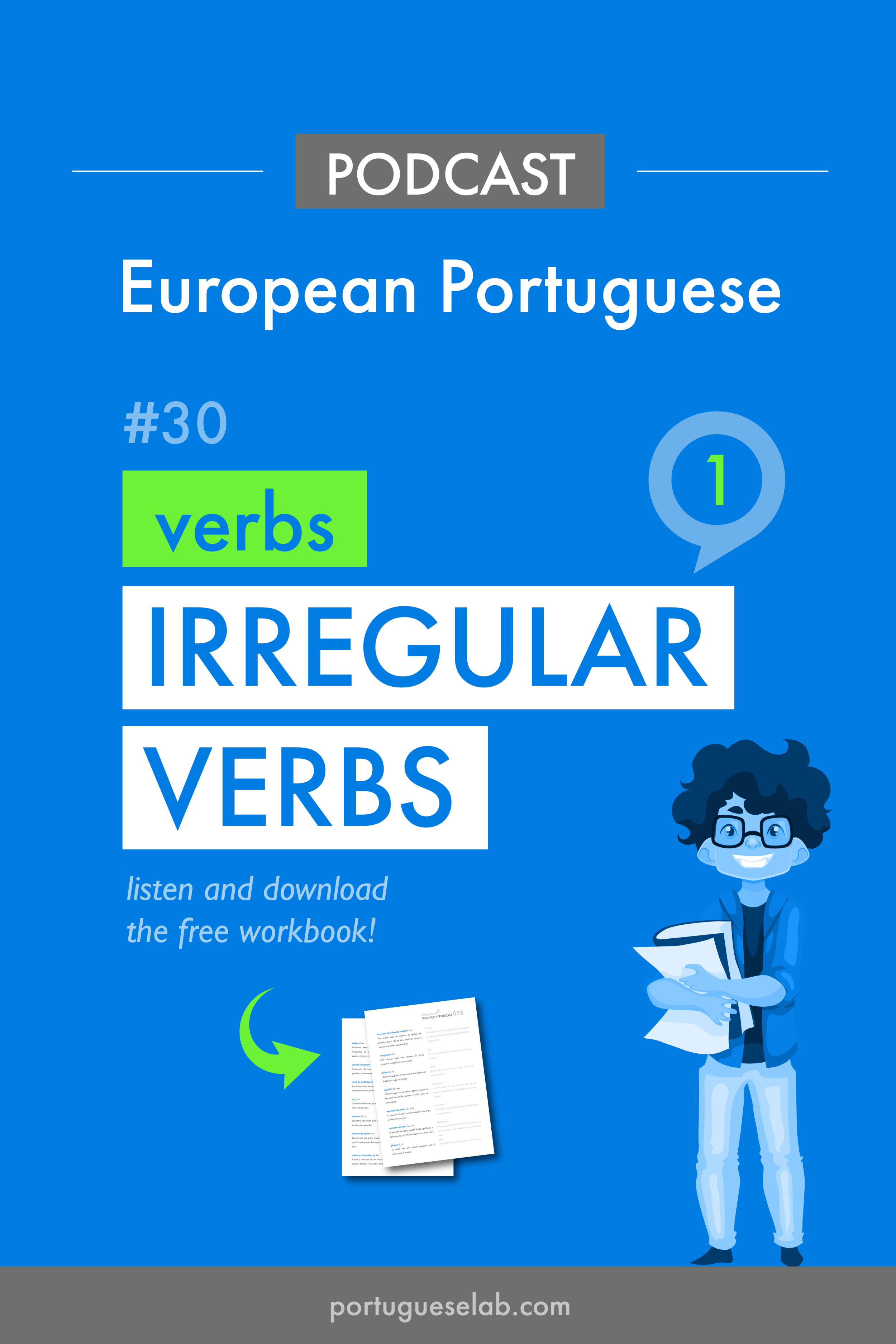 Portuguese Lab Podcast - European Portuguese - 30 - Irregular verbs 1.png
