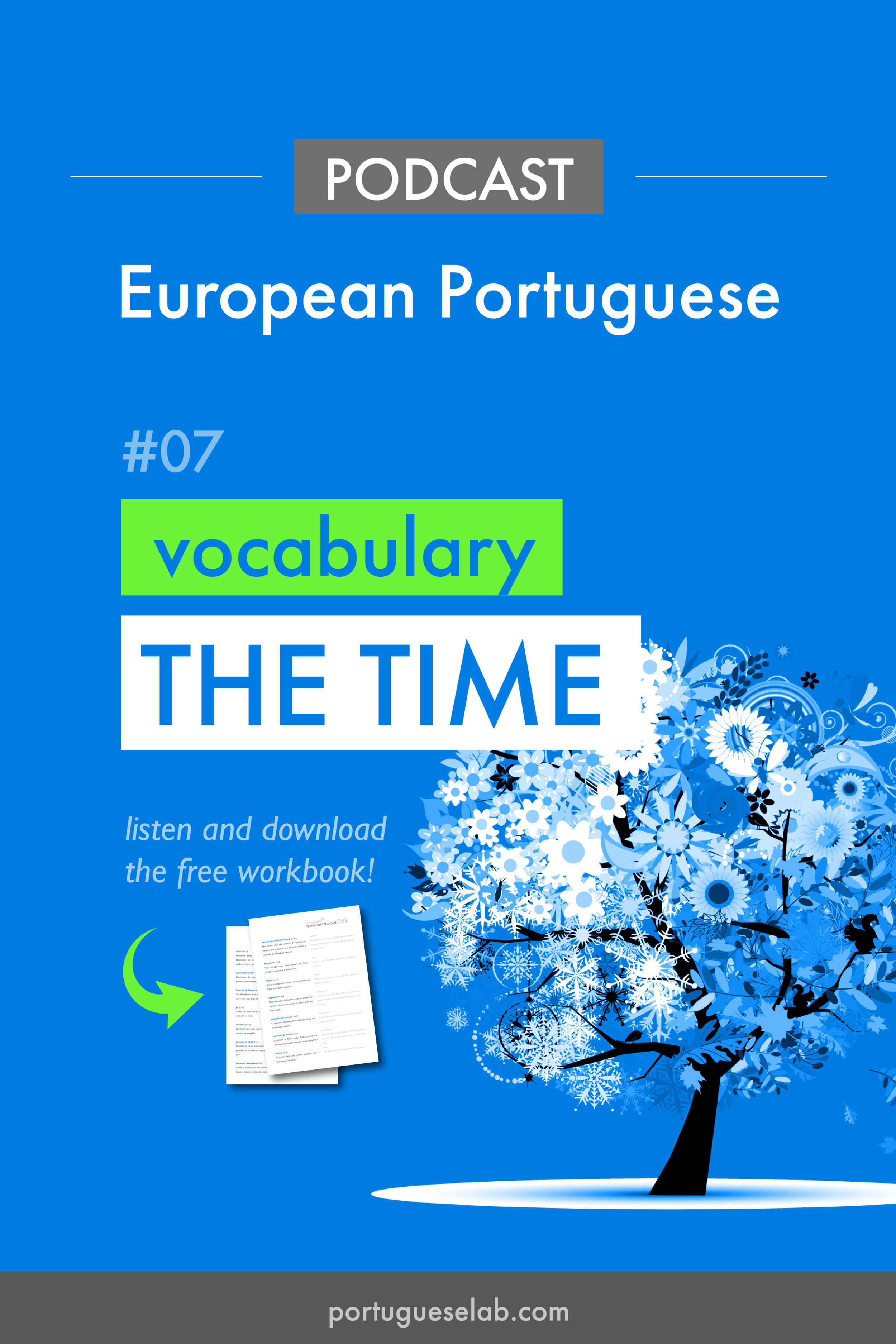 Portuguese Lab Podcast - European Portuguese - 07 - Vocabulary - The time.png