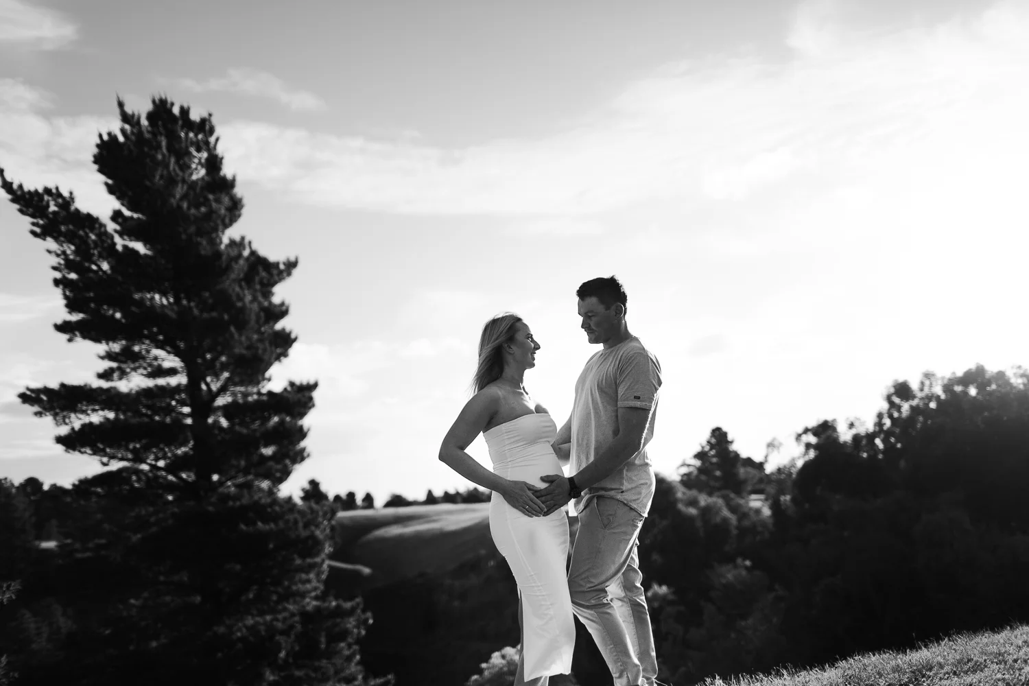ready to tell the world they are welcoming a baby. Photo taken at Berwick location during maternity shoot.