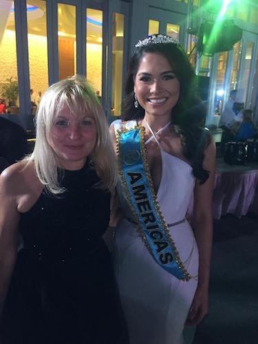 Vesna de Vinca and Miss Mexico 