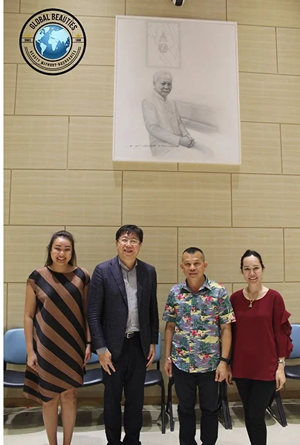 GRACIOUS HOSTS: The people who made all of this happen: (from left to right) Pawina Bamrungrot, Mr. Suchad Chiaranussati - Chairman SC Capital Group, Maj.Gen Kritsada Sarika - Chief of Royal Thai Army Band Department, and Mrs. Waraya Sarika - Wife of Maj. Gen Kritsada