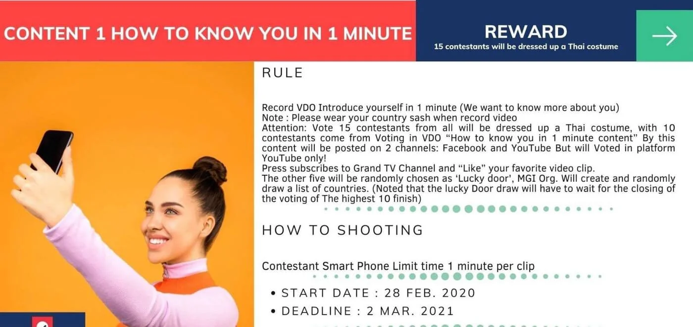 Miss Grand International´20: candidates receive their first remote challenge