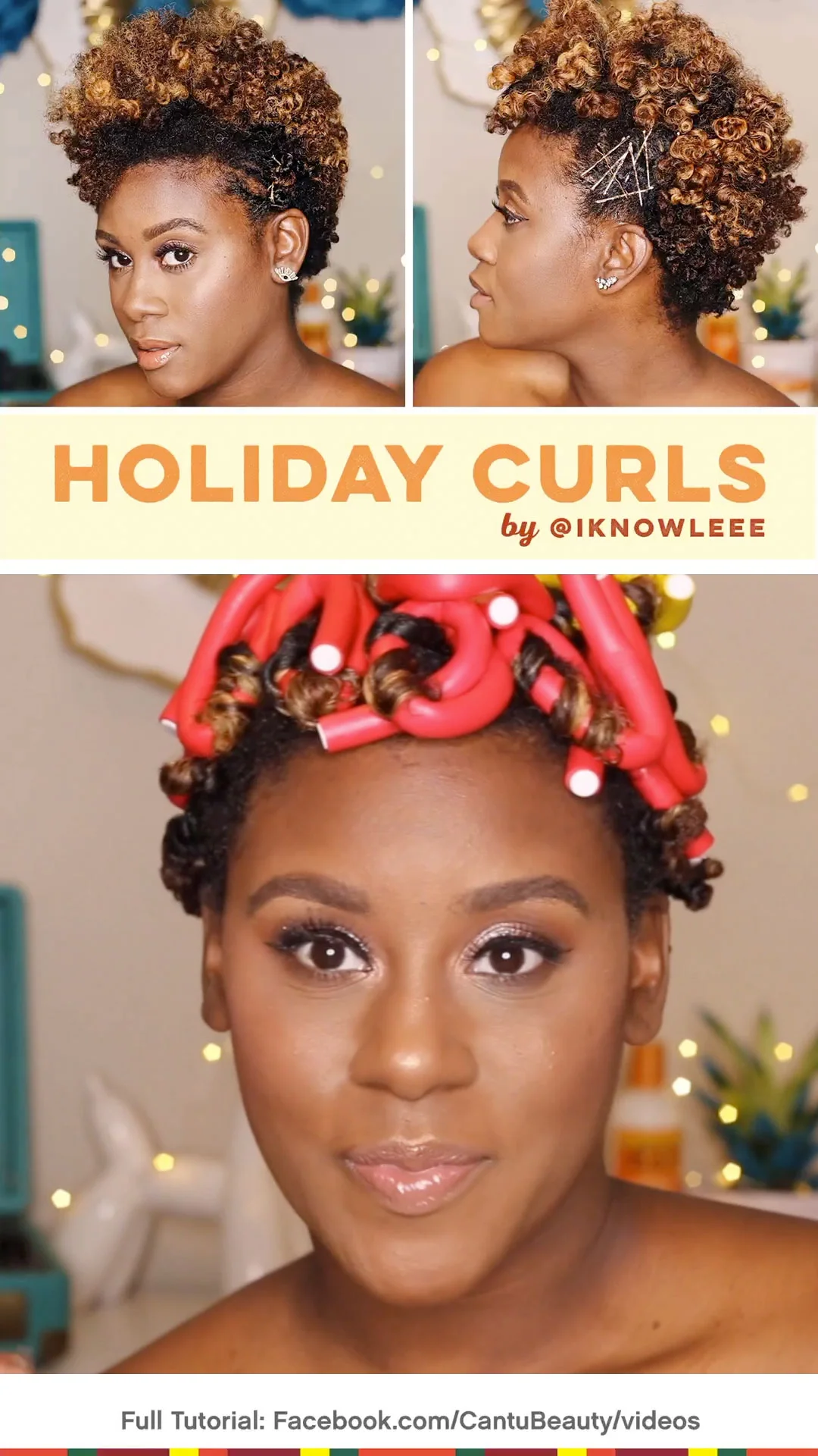Holiday Curls w/ @iknowlee