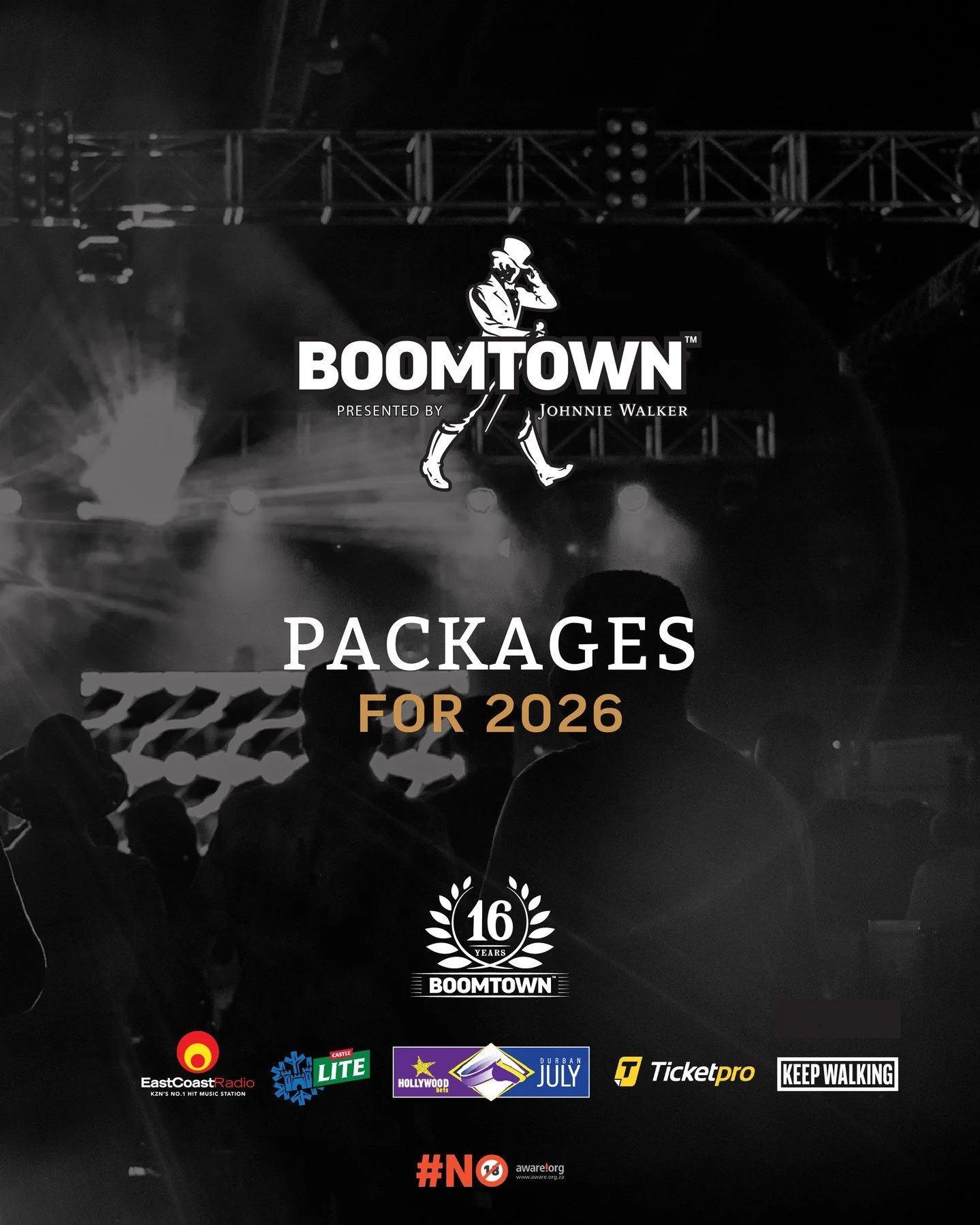 🔥 BOOMTOWN presented by Johnnie Walker - 4 JULY 2026 🔥

Choose your experience 👇
🎟️ GENERAL &mdash; R773 EX VAT PP
🥂 VIP &mdash; R3500 EX VAT PP
✨ VVIP &mdash; R4500 EX VAT PP
🍾 VVIP TABLES (10 or 20 pax) &mdash; R5500 EX VAT PP

This is THE pr