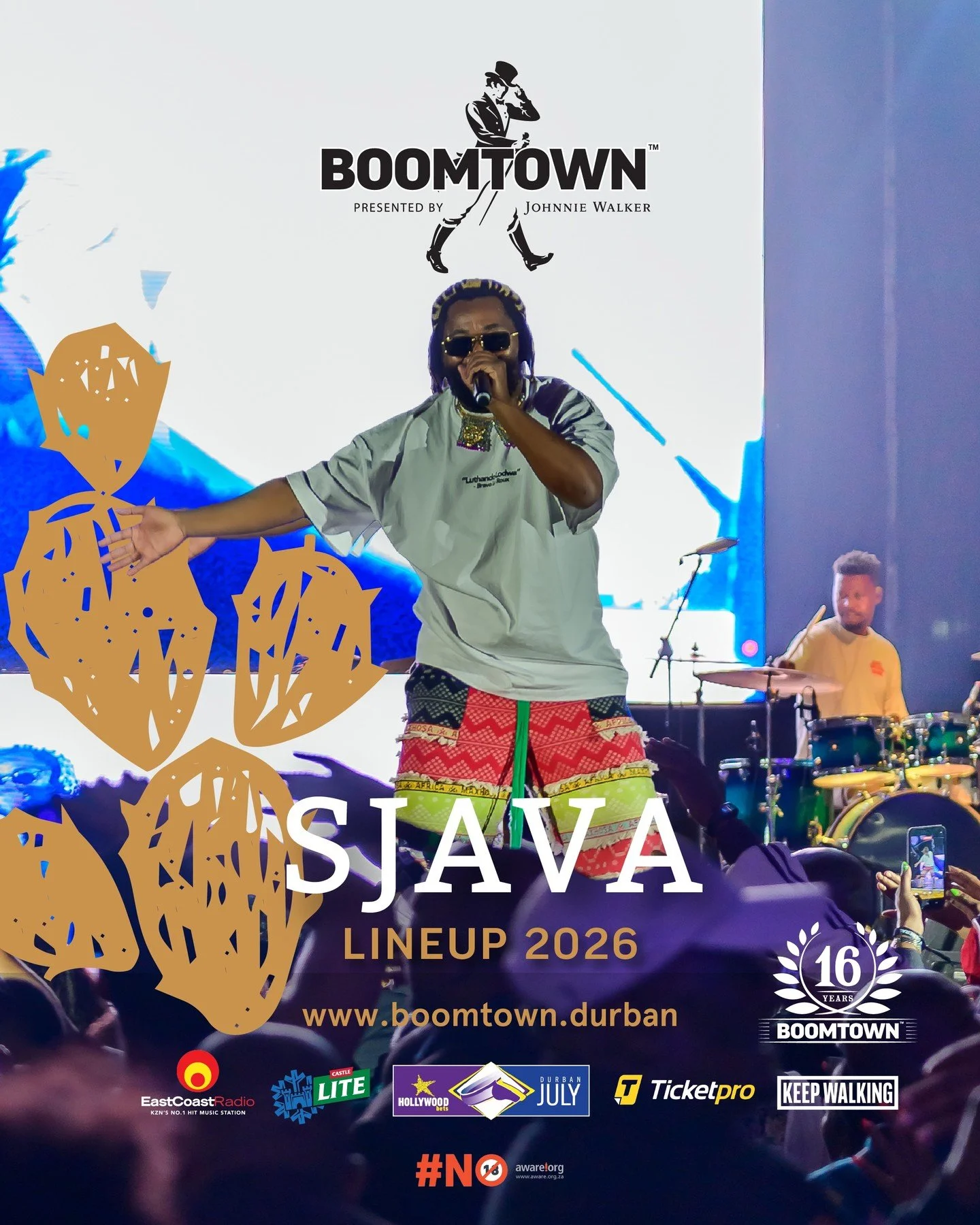 🚨 LINEUP ANNOUNCEMENT 🚨
The wait is over&hellip; and this is just the beginning. 🔥

Introducing the FIRST artist on the BOOMTOWN presented by Johnnie Walker lineup &mdash; the multi-platinum selling, award-winning singer-songwriter, Sjava! 🎤✨

We