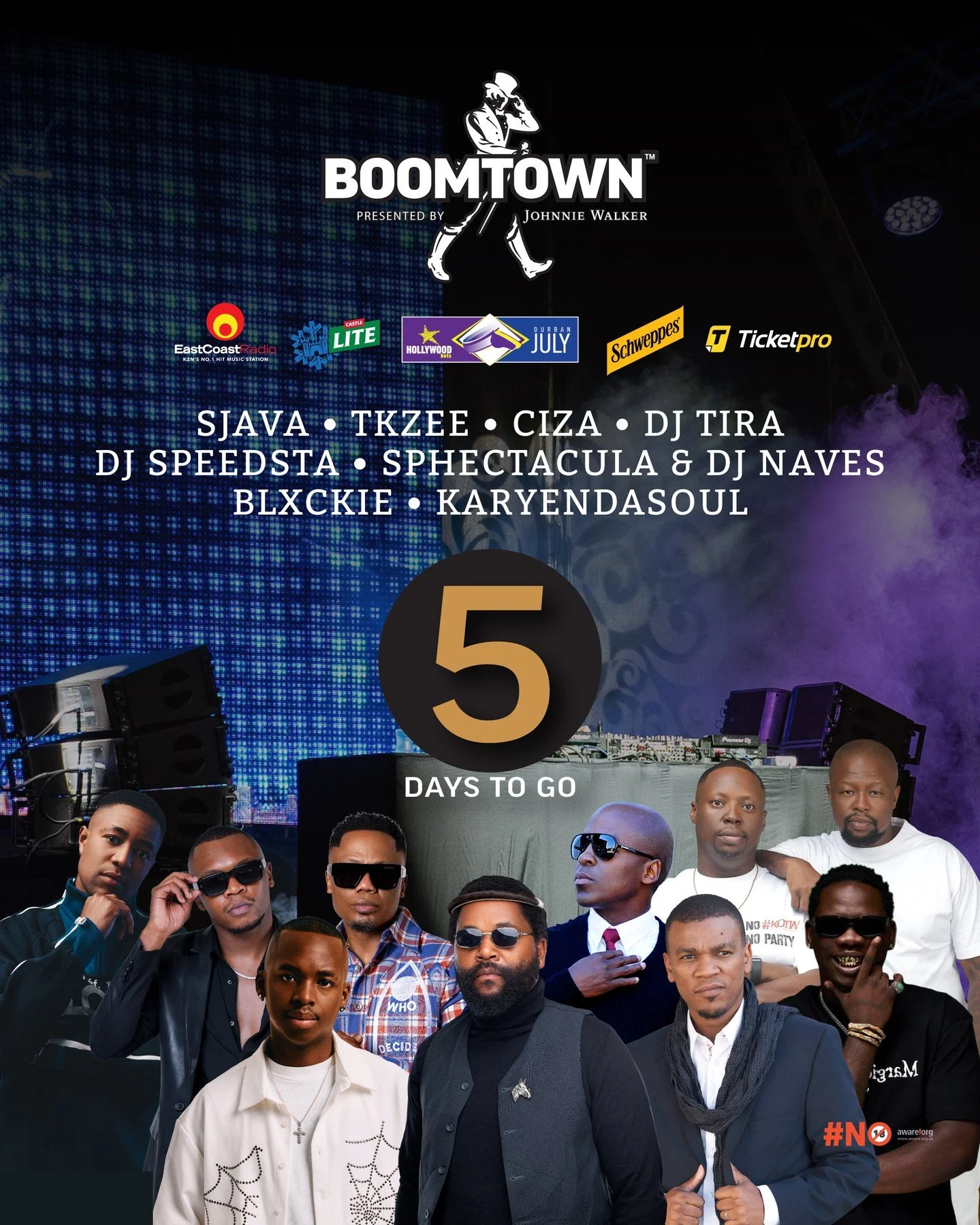 ⚡ The countdown is ON! ⚡

Only 5 DAYS until BOOMTOWN presented by Johnnie Walker! 🎉🔥

Get ready for unforgettable beats, incredible energy, and a weekend you won't stop talking about. Gather your crew, plan your outfits, and prepare to make memorie