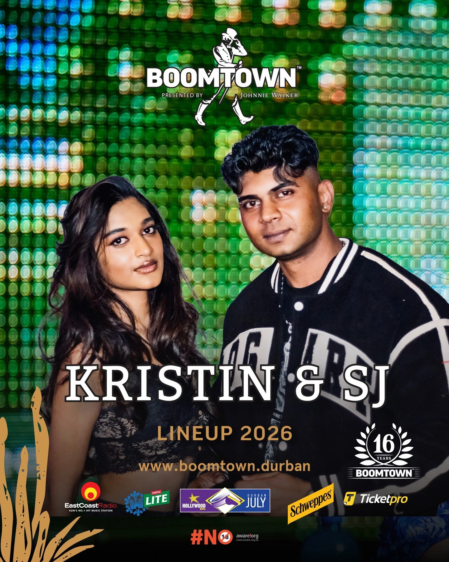 BOOMTOWN presented by Johnnie Walker is proud to invite up-and-coming DJs to our stage!

International DJ Kristin Singh has built a reputation for her dynamic Amapiano and House sets, delivering feel-good energy and memorable performances to audience