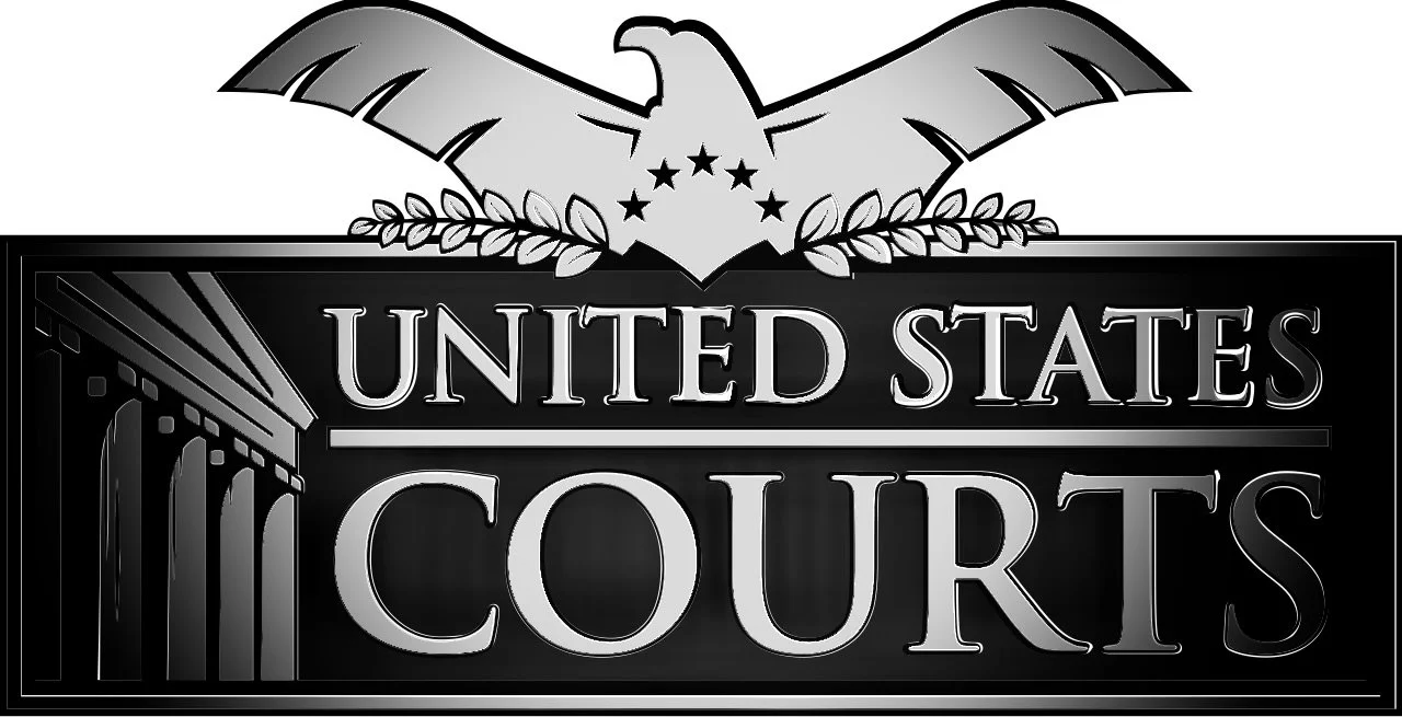 United States District Court logo featuring an eagle, stars, and columns.