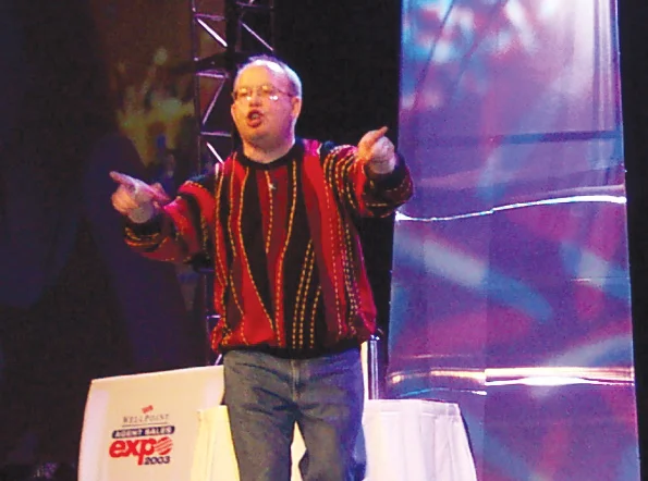 Doug & Audience hand up.jpeg